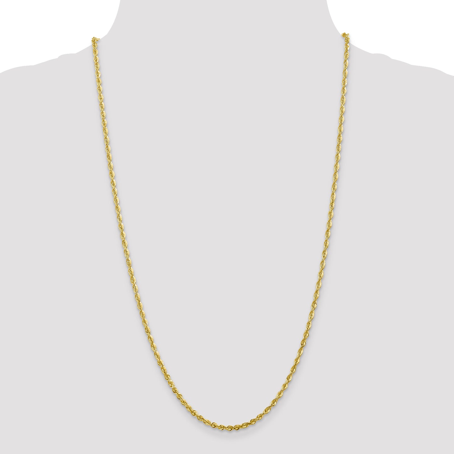 10k 2.75mm Extra-Light D/C Rope Chain
