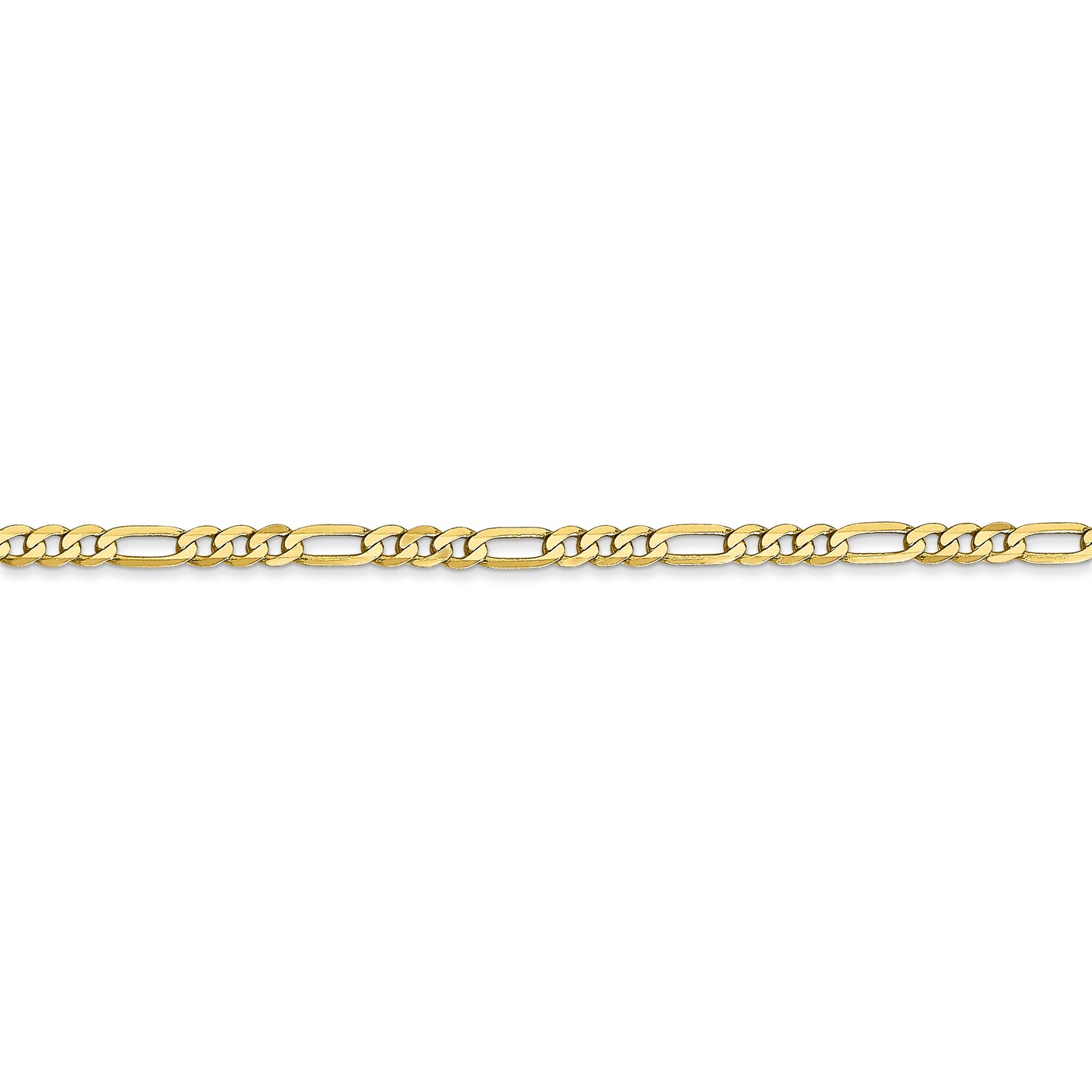 10k 2.75mm Flat Figaro Chain