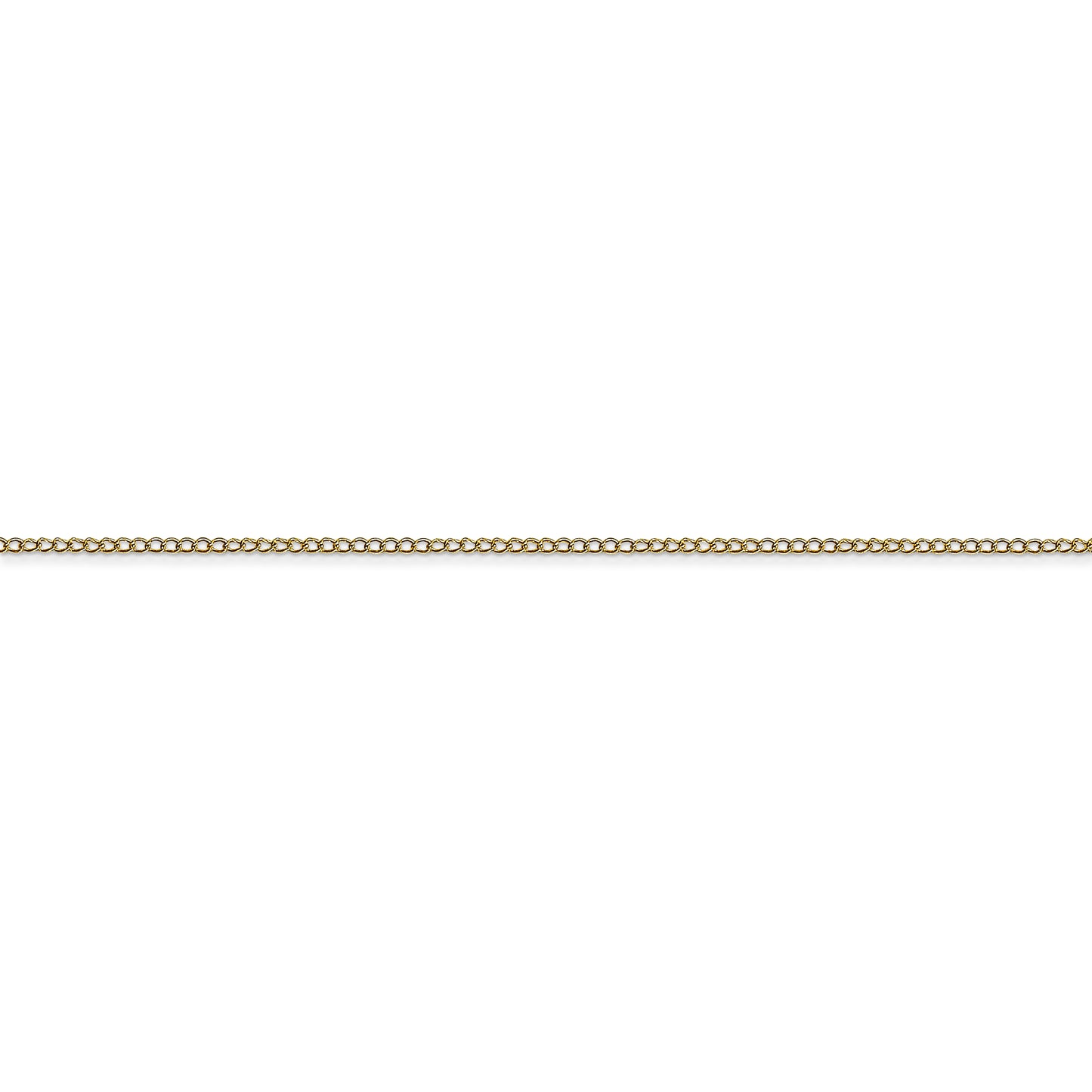 10k .5mm Carded Curb Chain