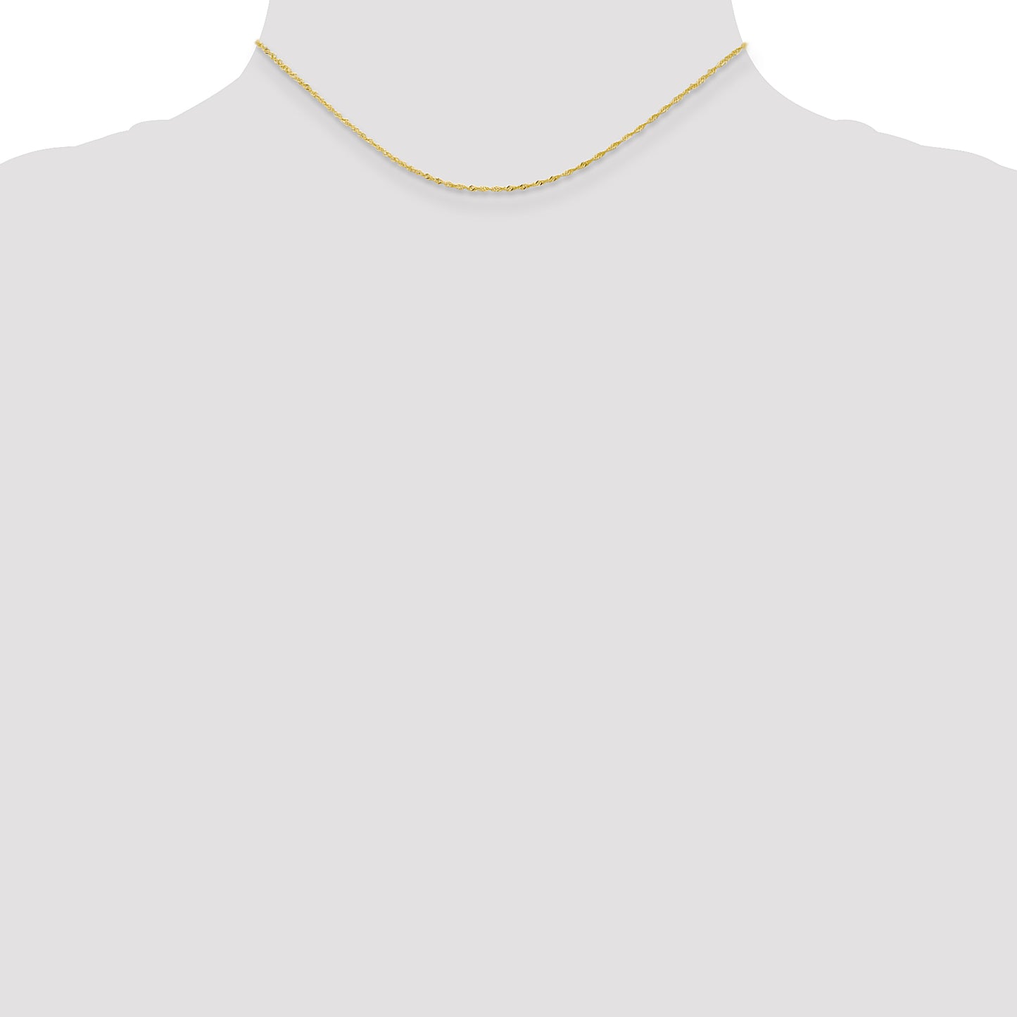 10k 1.1mm Singapore Chain