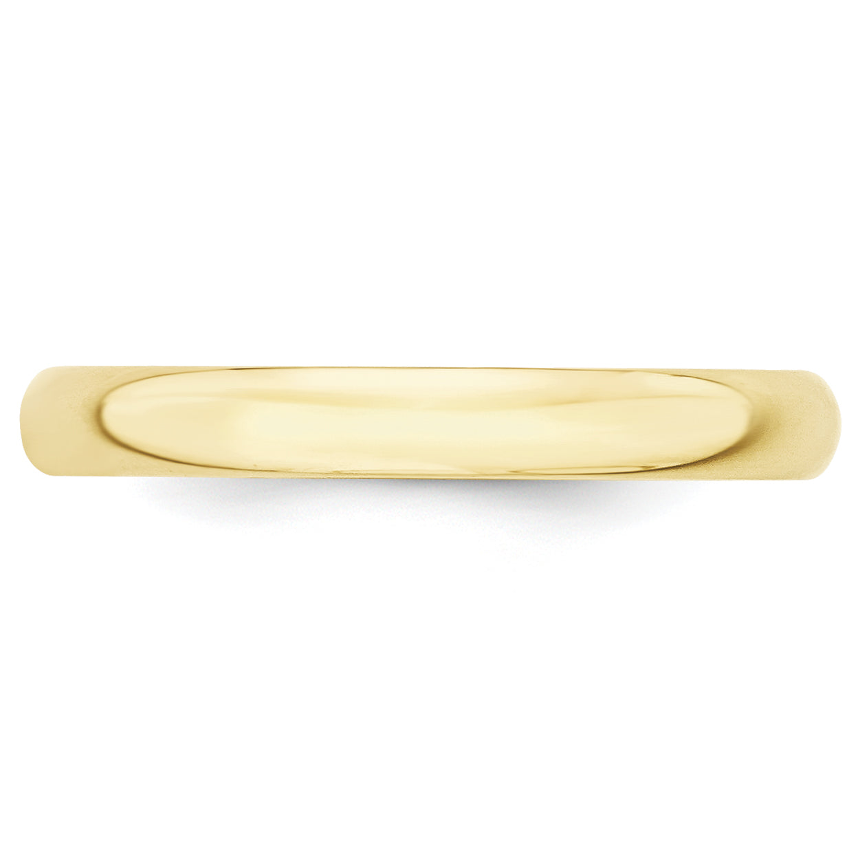 10KY 3mm LTW Half Round Band Size 8