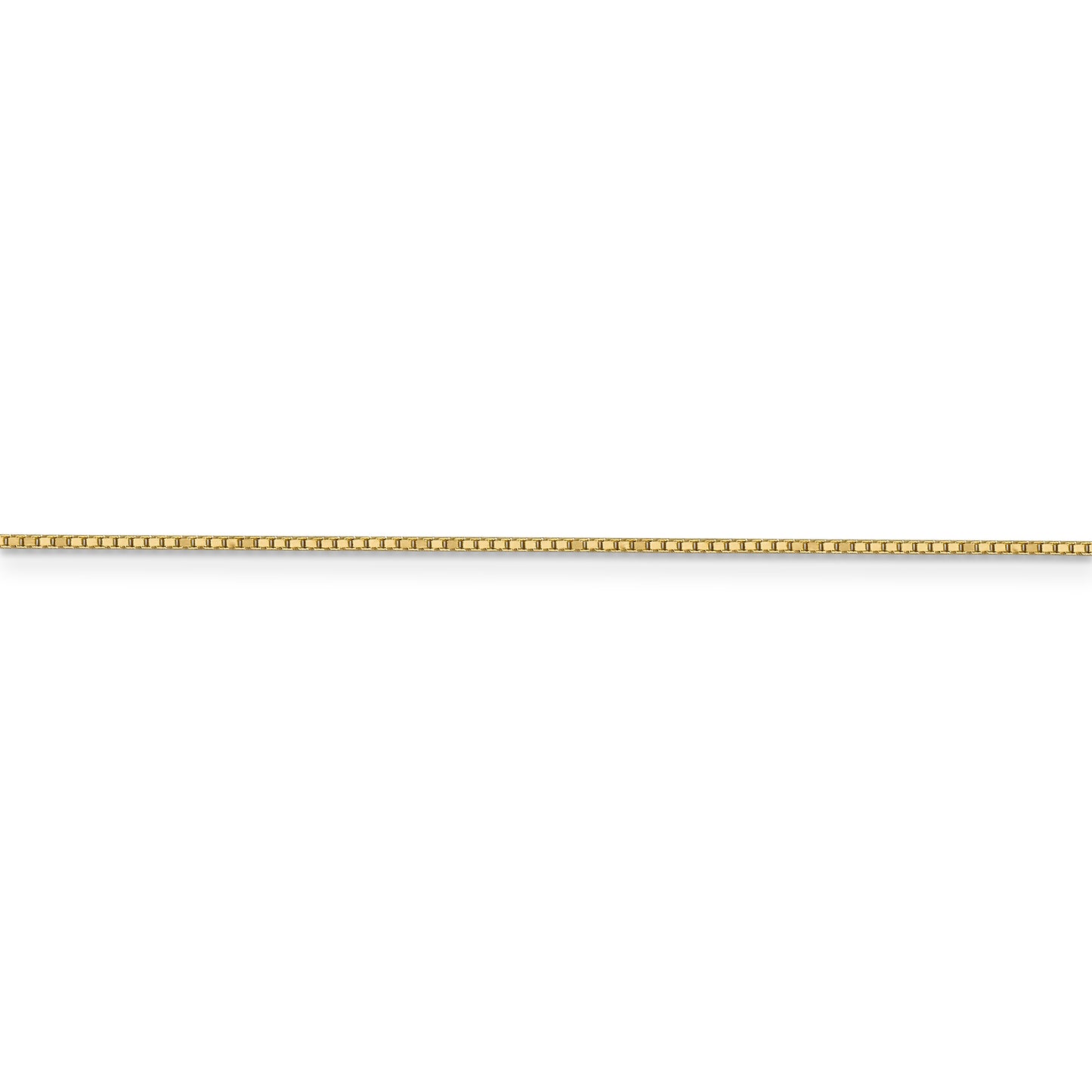 14k .9mm Box with Spring Ring Clasp Chain