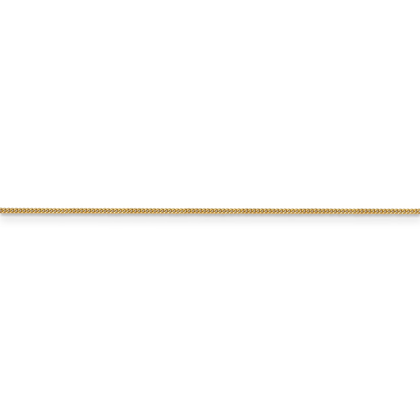 14k .9mm Curb Pendant Chain