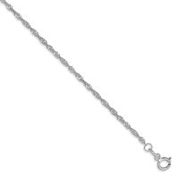 14k WG 1.4mm Singapore Chain