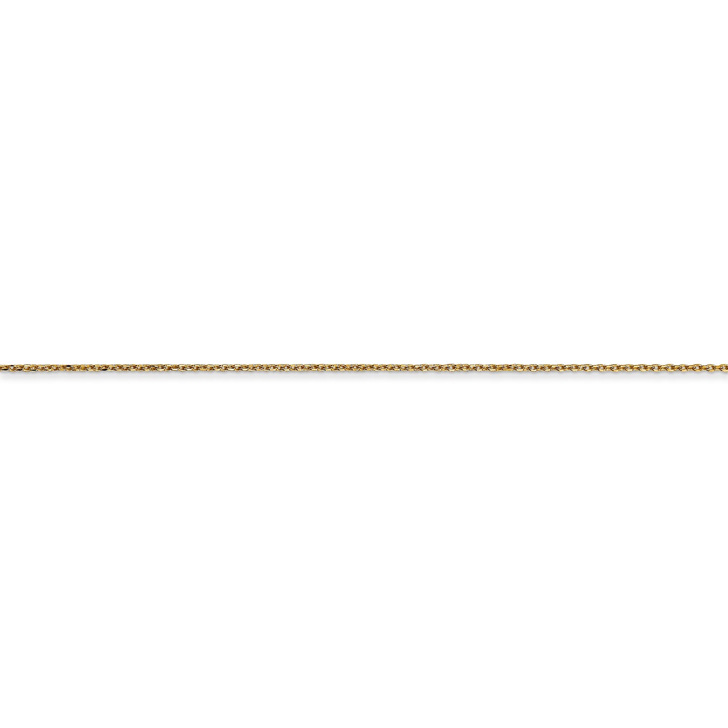 14k .6mm D/C Round Open Link Cable Chain