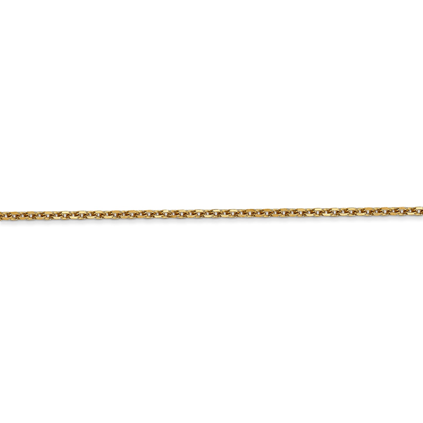14k 1.65mm D/C Cable Chain