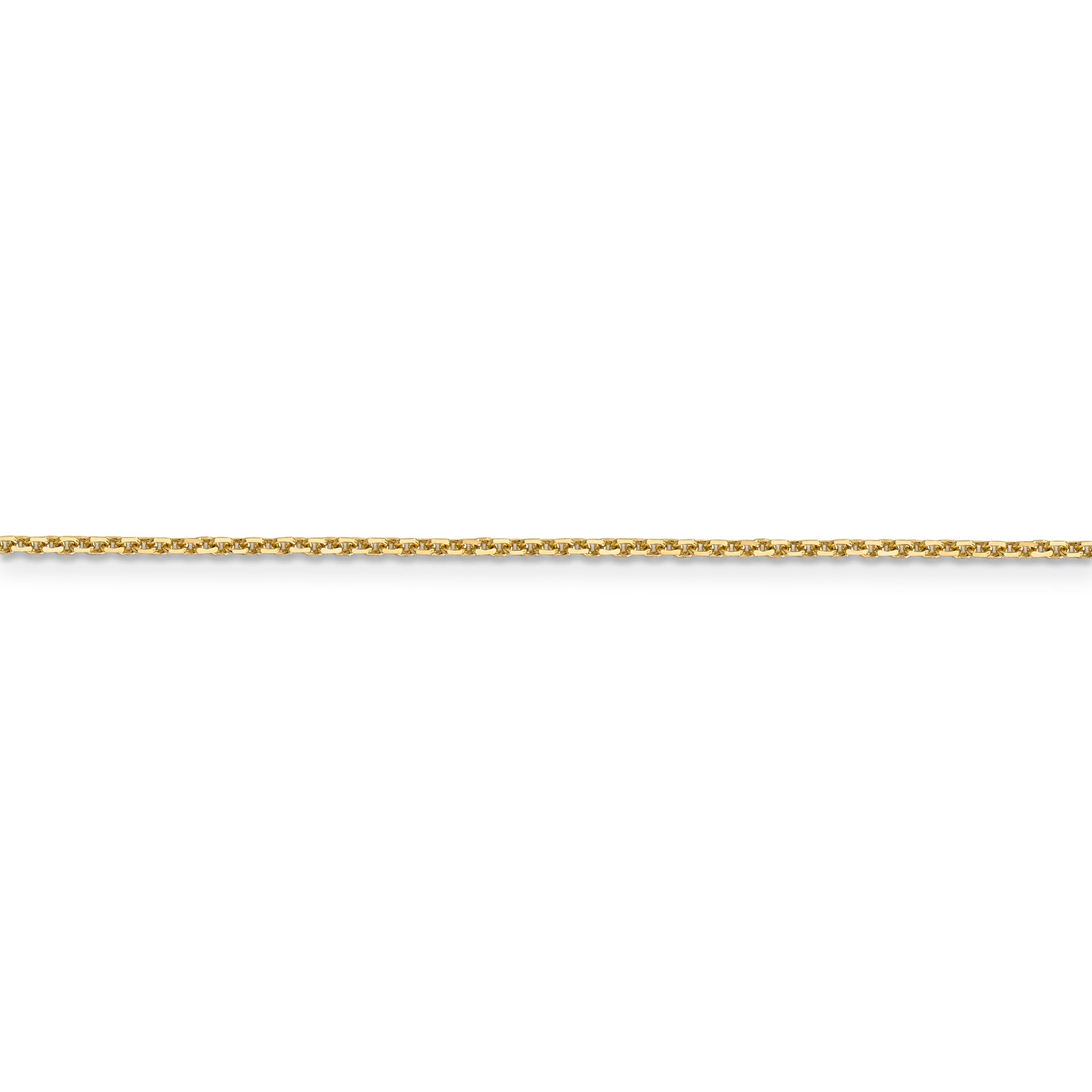 14k 1.4mm D/C Round Open Link Cable Chain