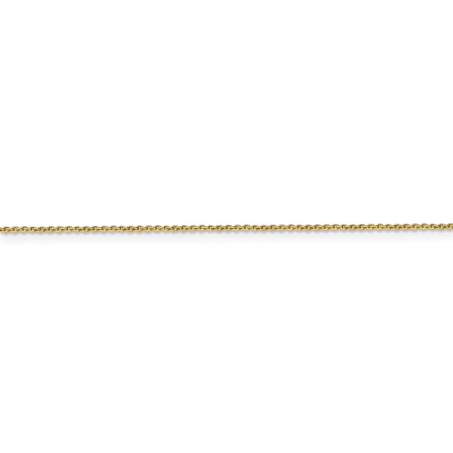 14k .9mm D/C Round Open Link Cable Chain
