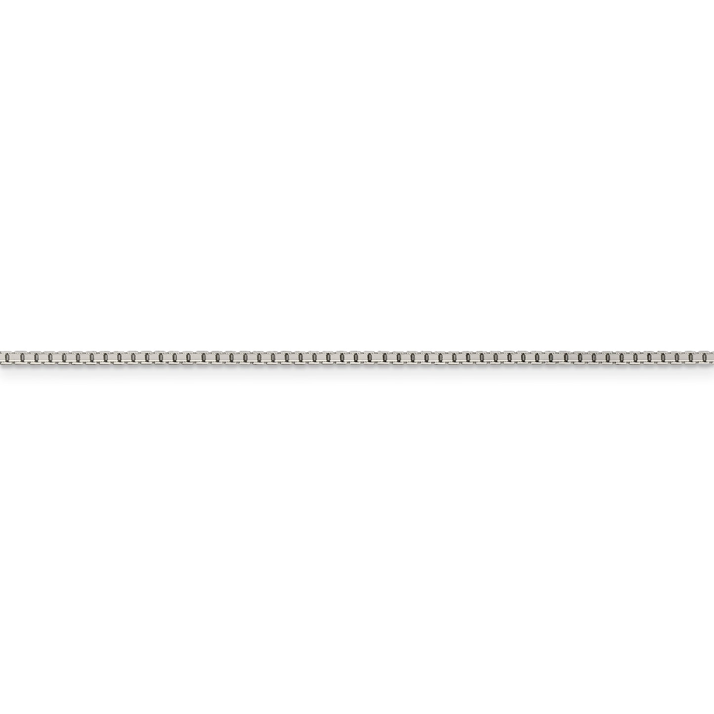Sterling Silver 1.5mm 8 Sided Diamond-cut Box Chain w/4in ext.