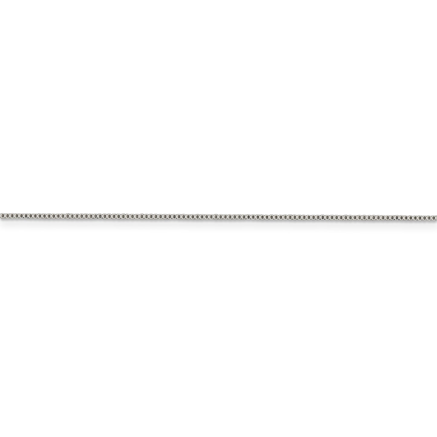 Sterling Silver Rhodium-plated .8mm Box Chain