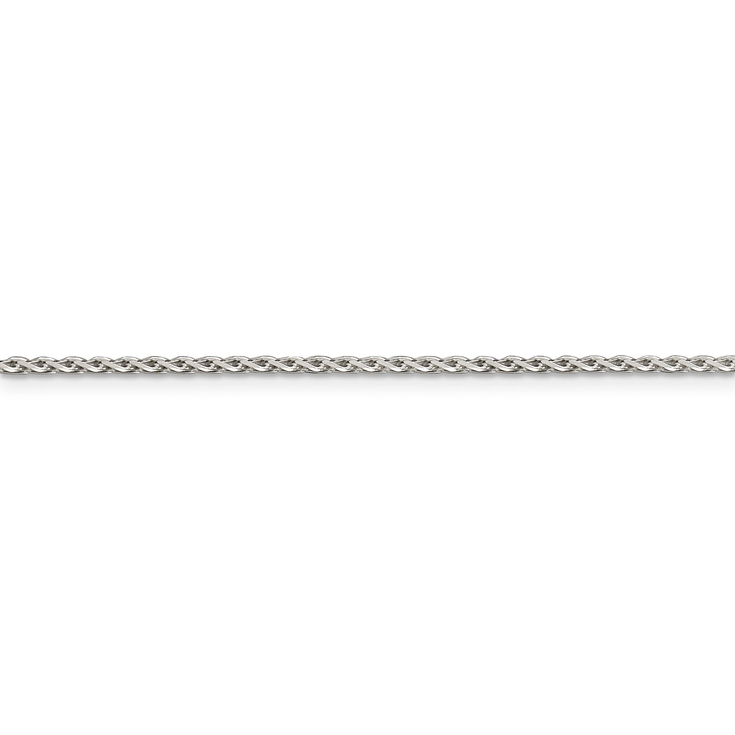 Sterling Silver 1.5mm Diamond-cut Spiga Chain