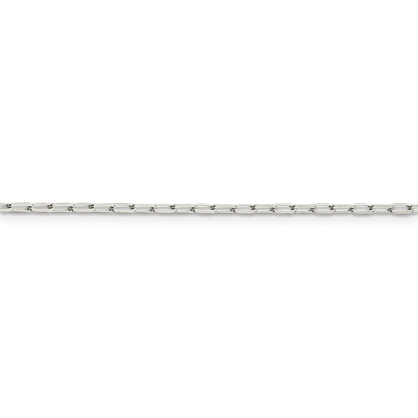 Sterling Silver 2mm Elongated Open Link Chain
