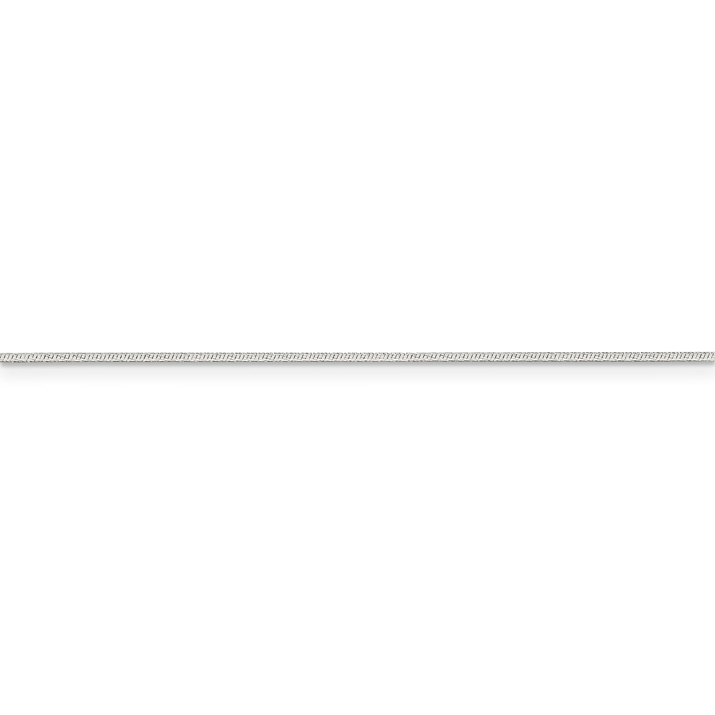 Sterling Silver .85mm Diamond-cut Snake Chain