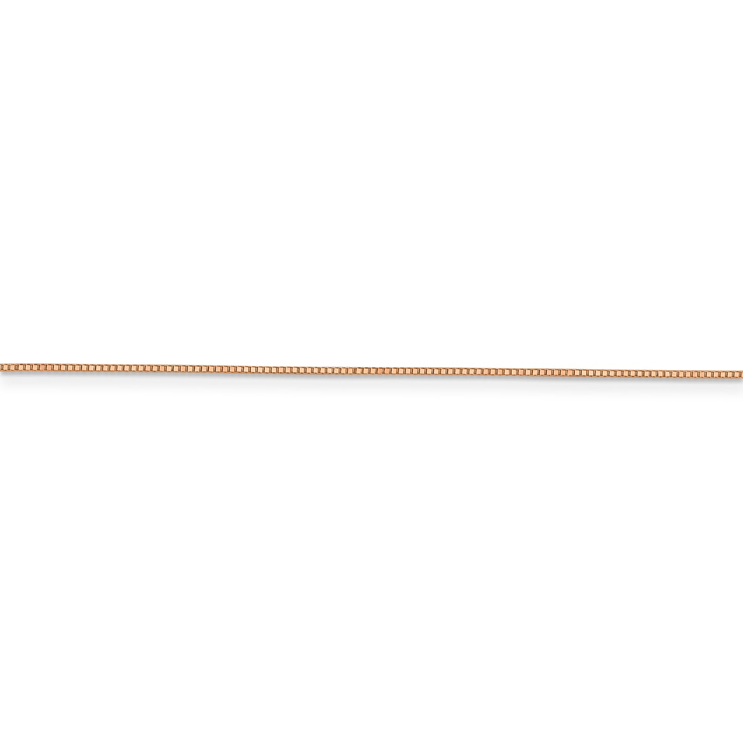 14k Rose Gold .70mm Box Chain