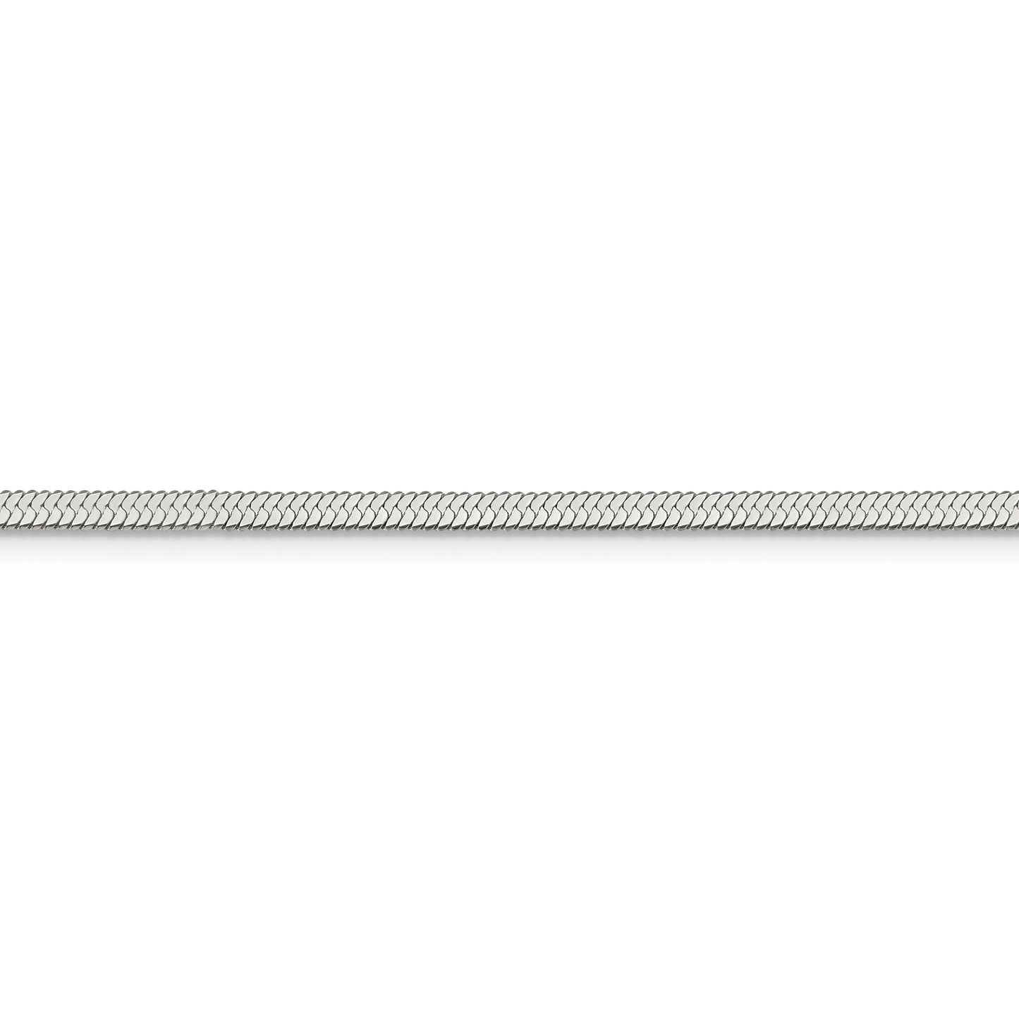Stainless Steel Polished 3.4mm 24in Herringbone Chain