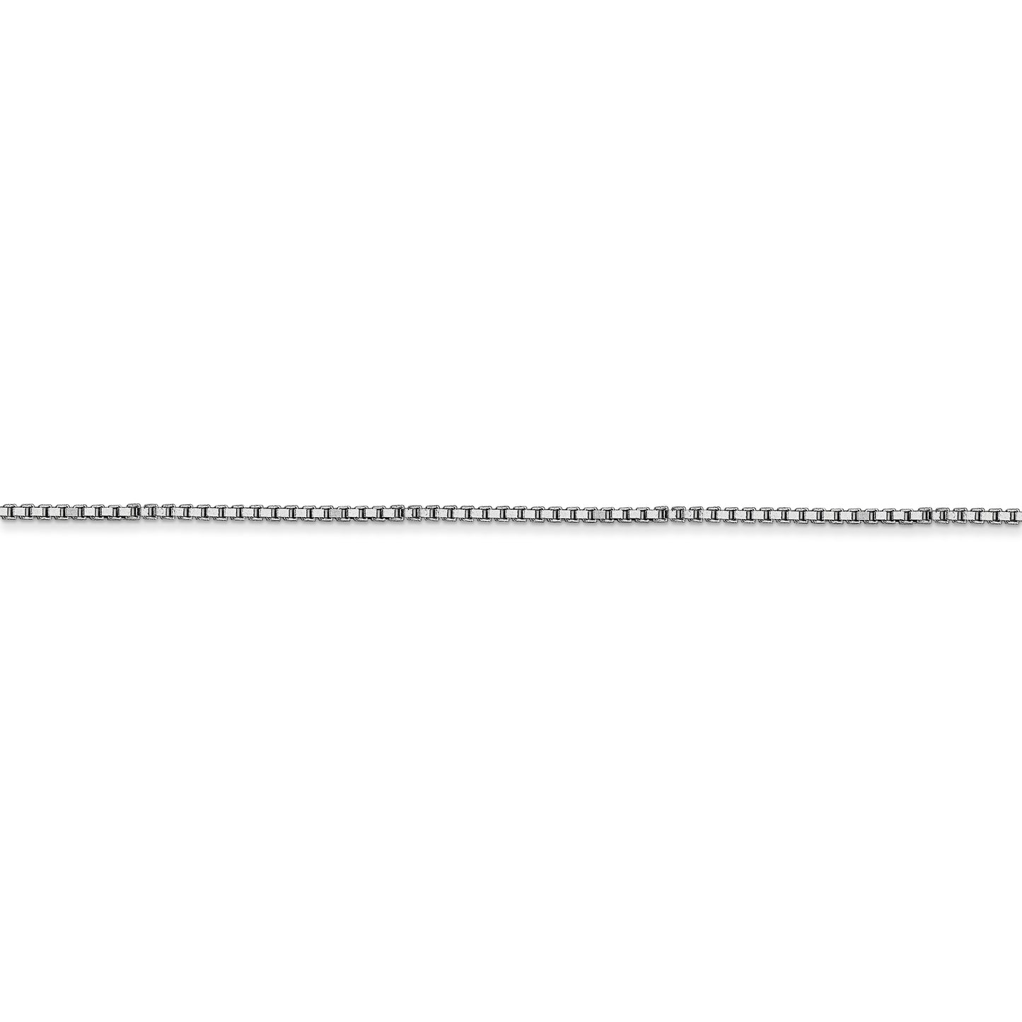 14k WG 1mm Box Chain