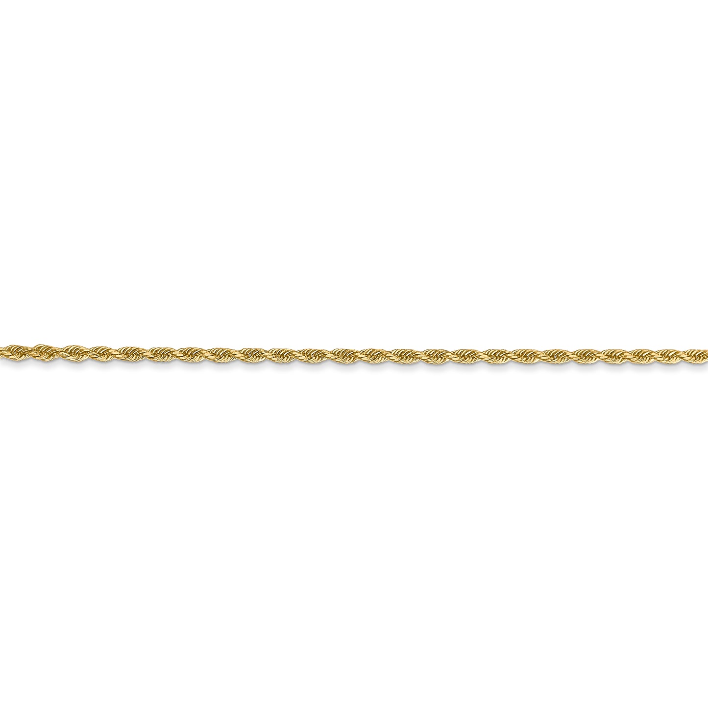 14k 1.50mm D/C Rope with Lobster Clasp Chain