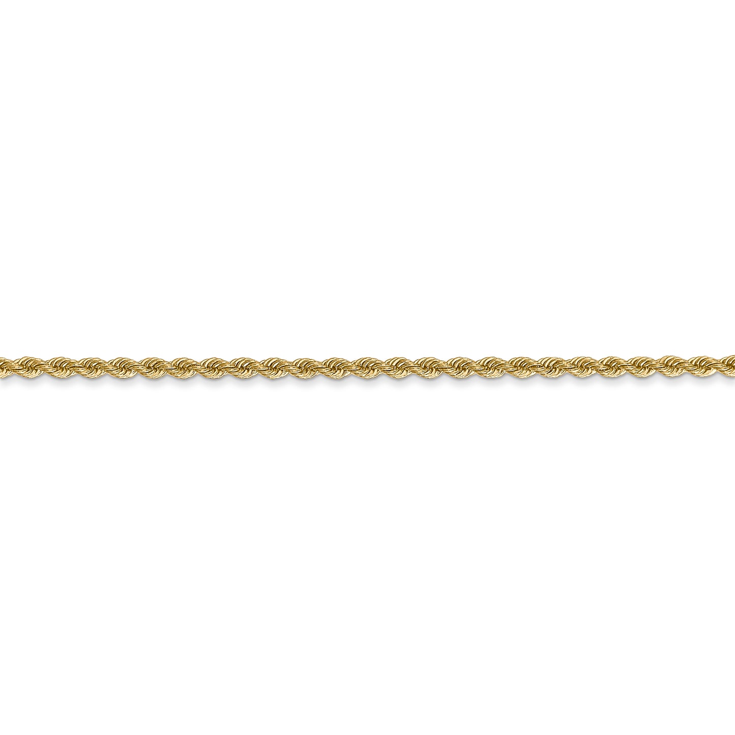 14k 2mm Regular Rope Chain