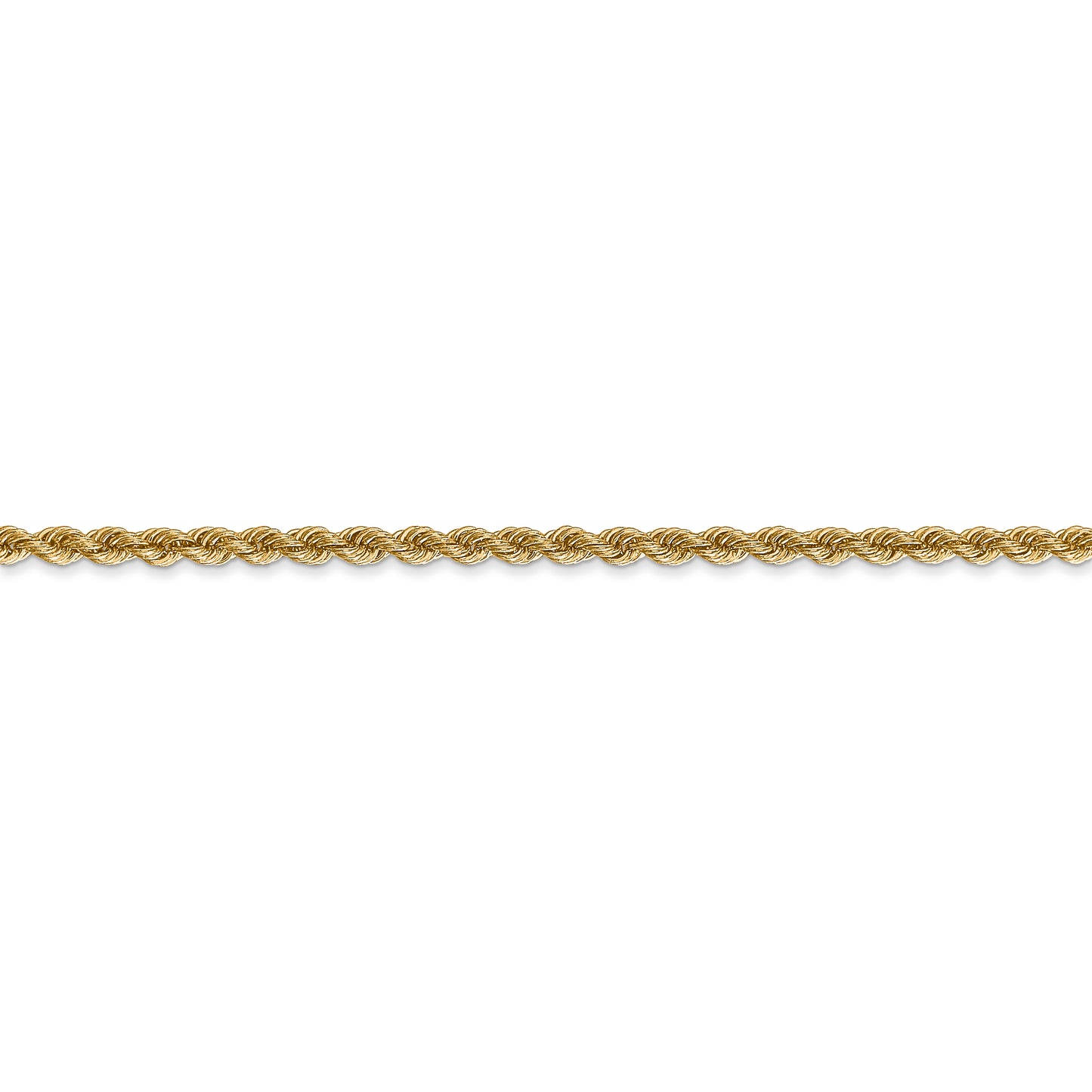 14k 2.5mm Regular Rope Chain