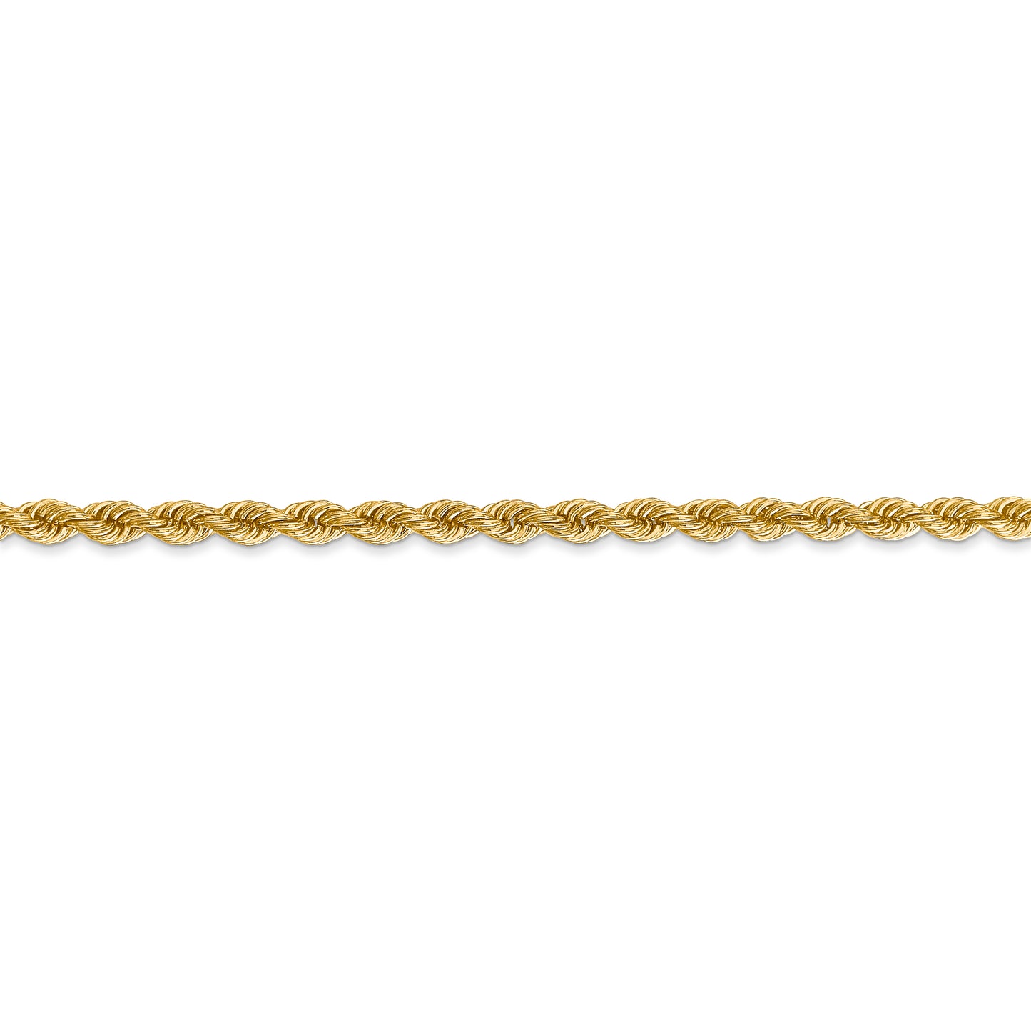 14k 3mm Regular Rope Chain