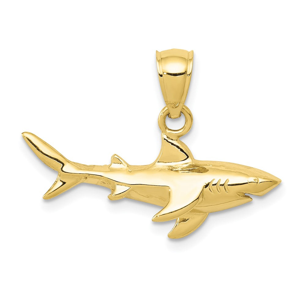 10K Shark Pendant