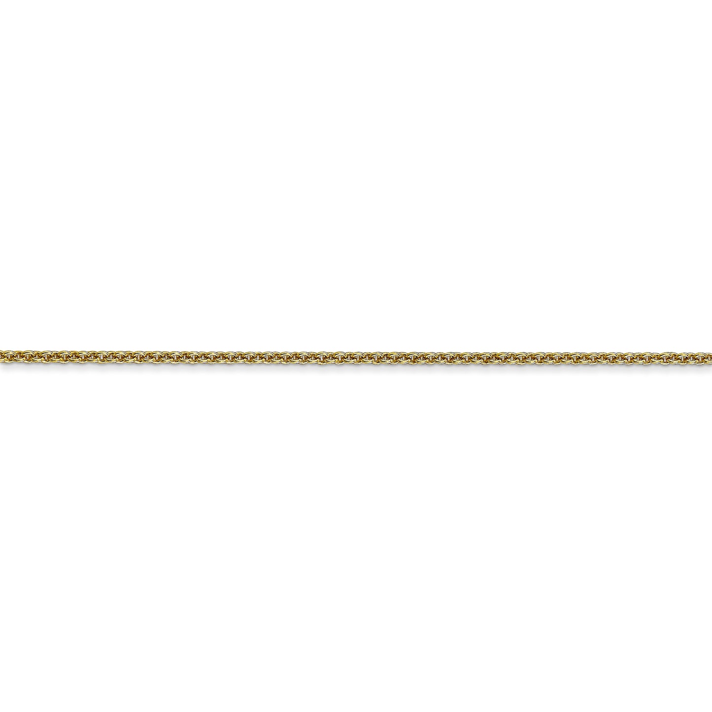 10k 1.4mm Round Open Link Cable Chain
