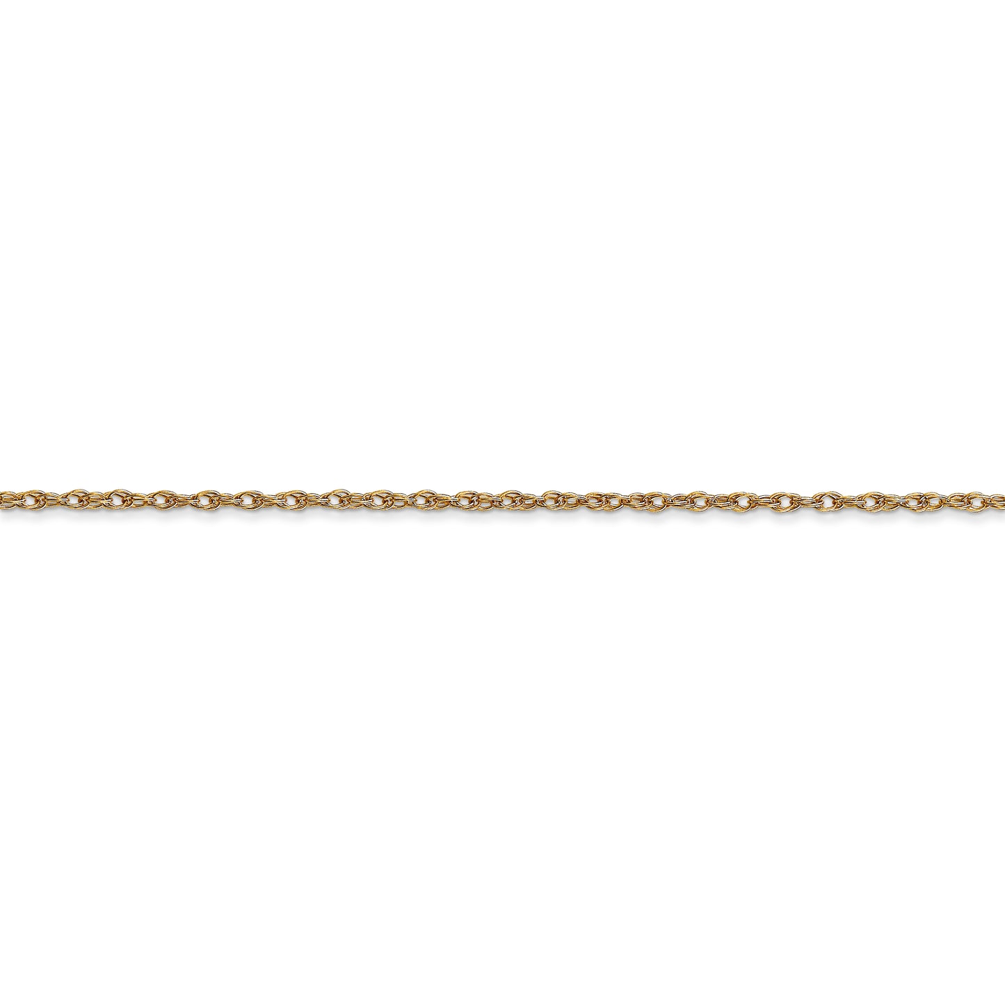 14K 1.15mm Carded Cable Rope Chain