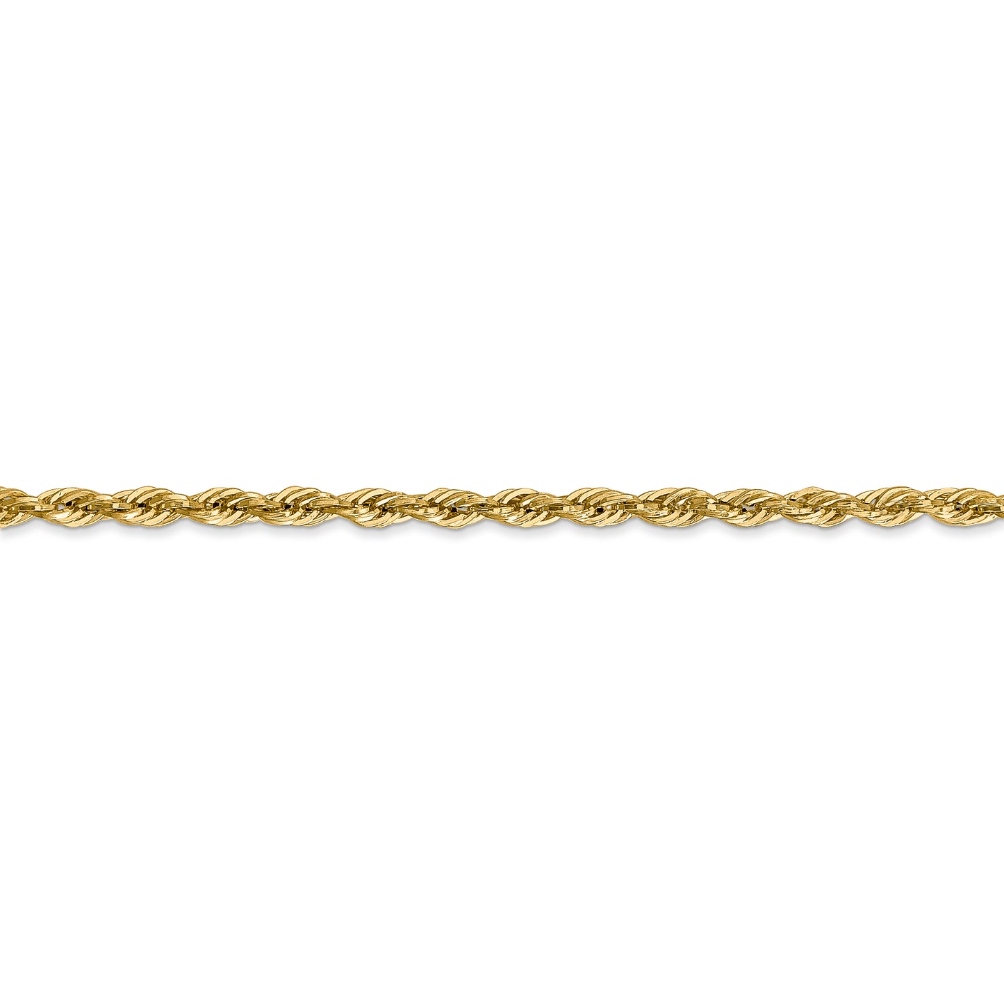 14ky 2.8mm Semi-Solid Rope Chain