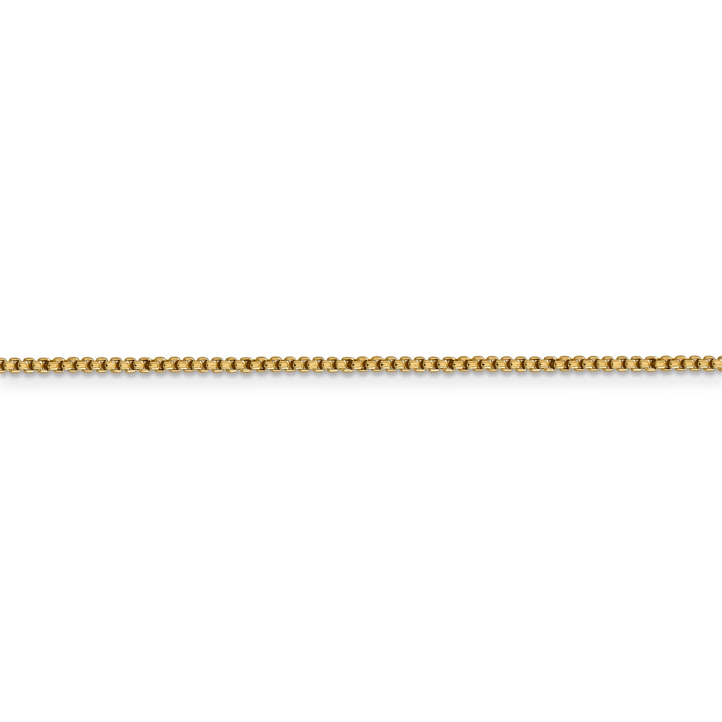 14k 1.5mm Semi-Solid Round Box Chain