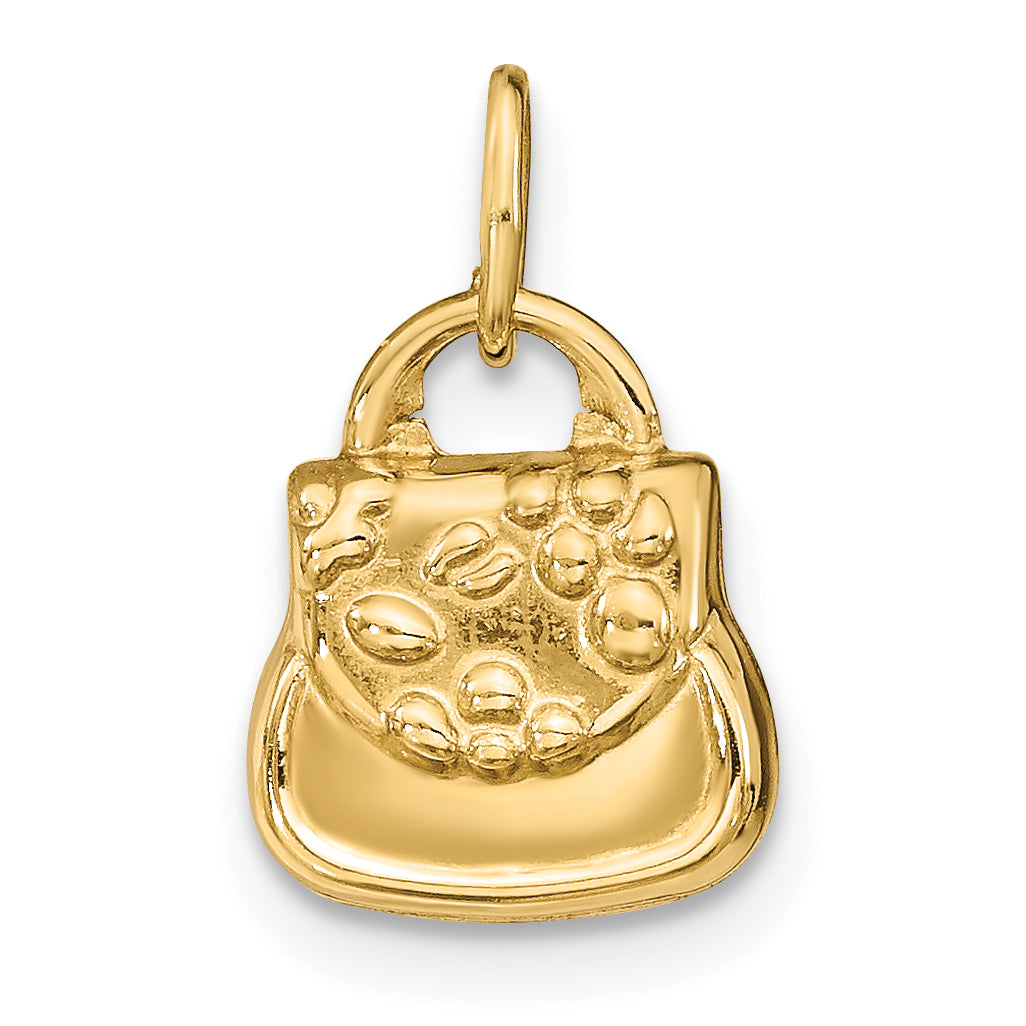 14k 3-D Purse Charm