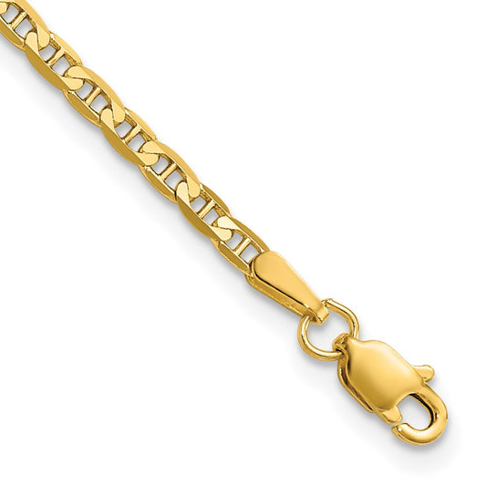 14k 2.4mm Concave Anchor Chain