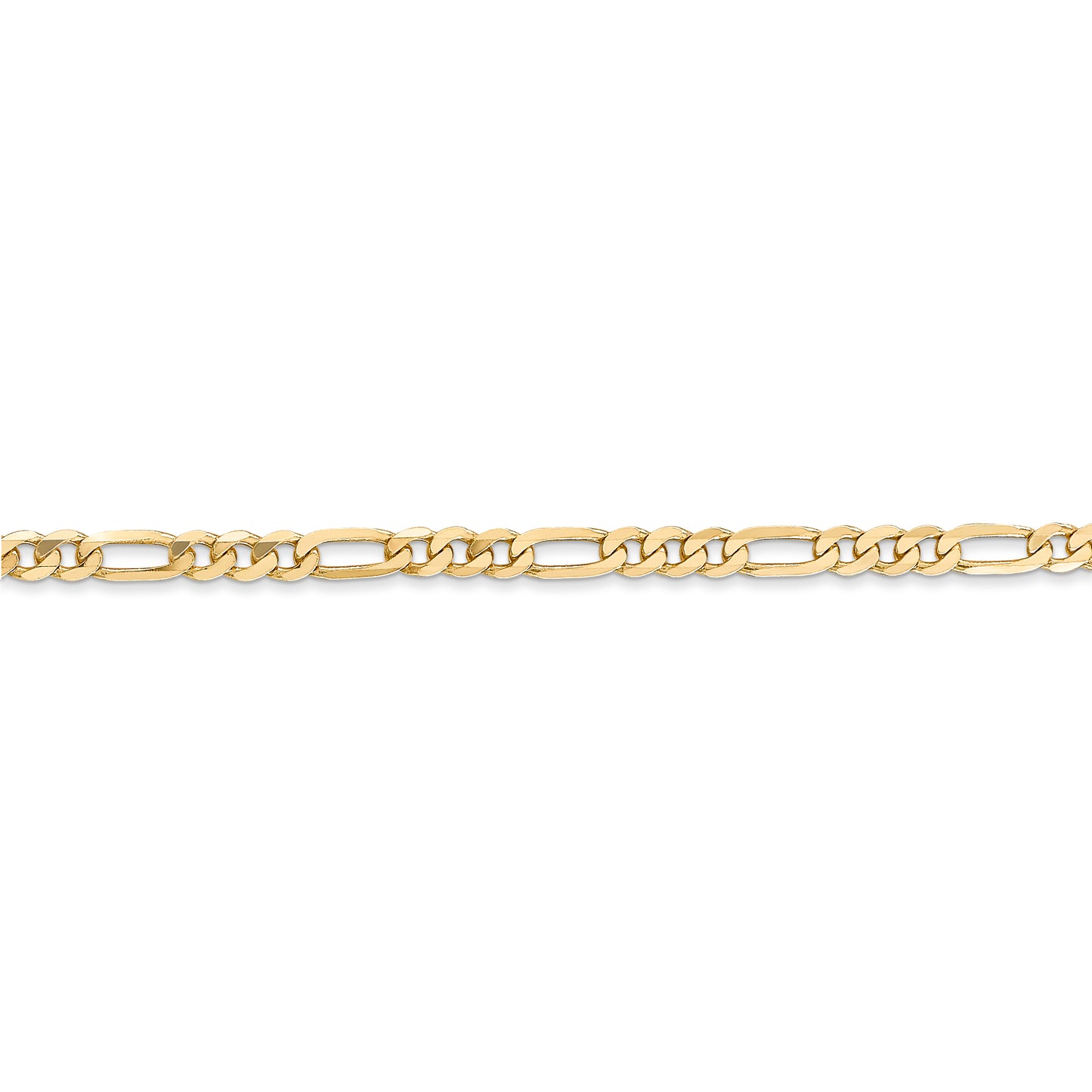 14k 3mm Flat Figaro Chain