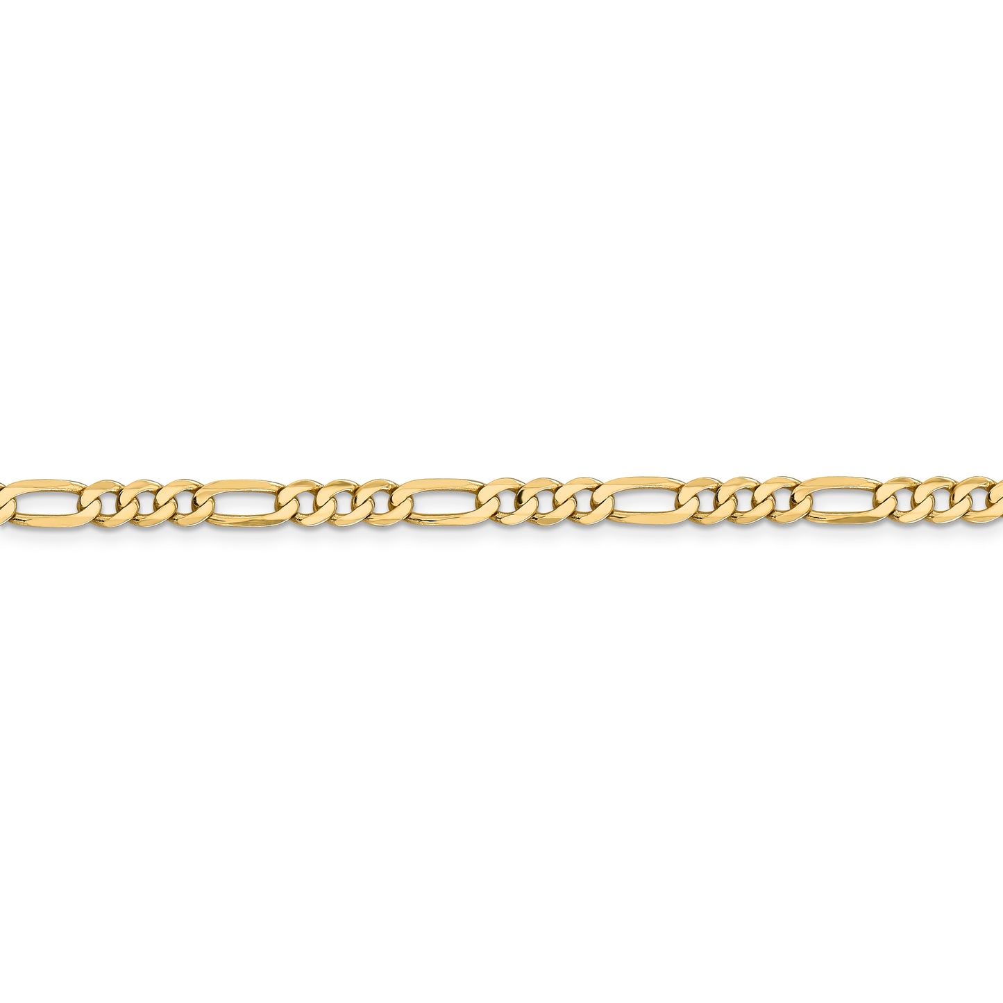 14k 4.75mm Flat Figaro Chain