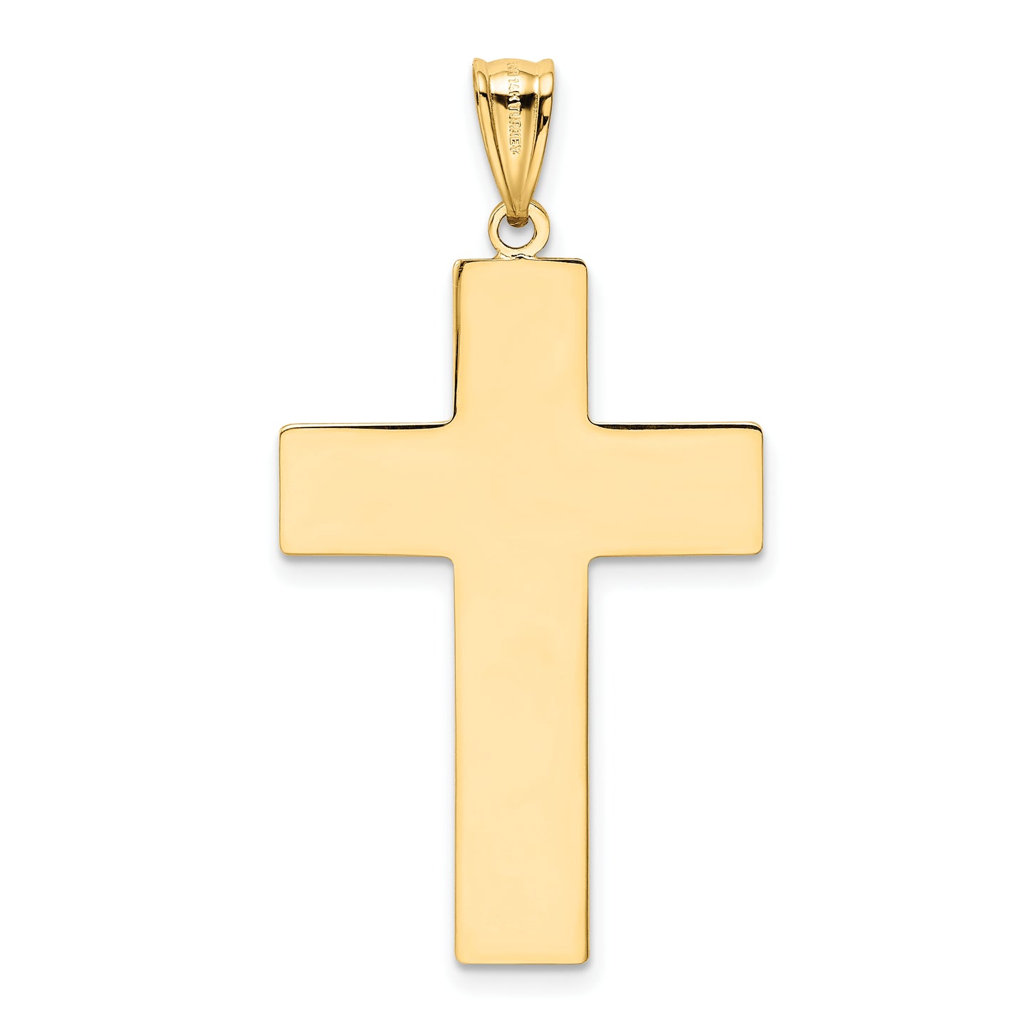 14k Hollow Cross Pendant