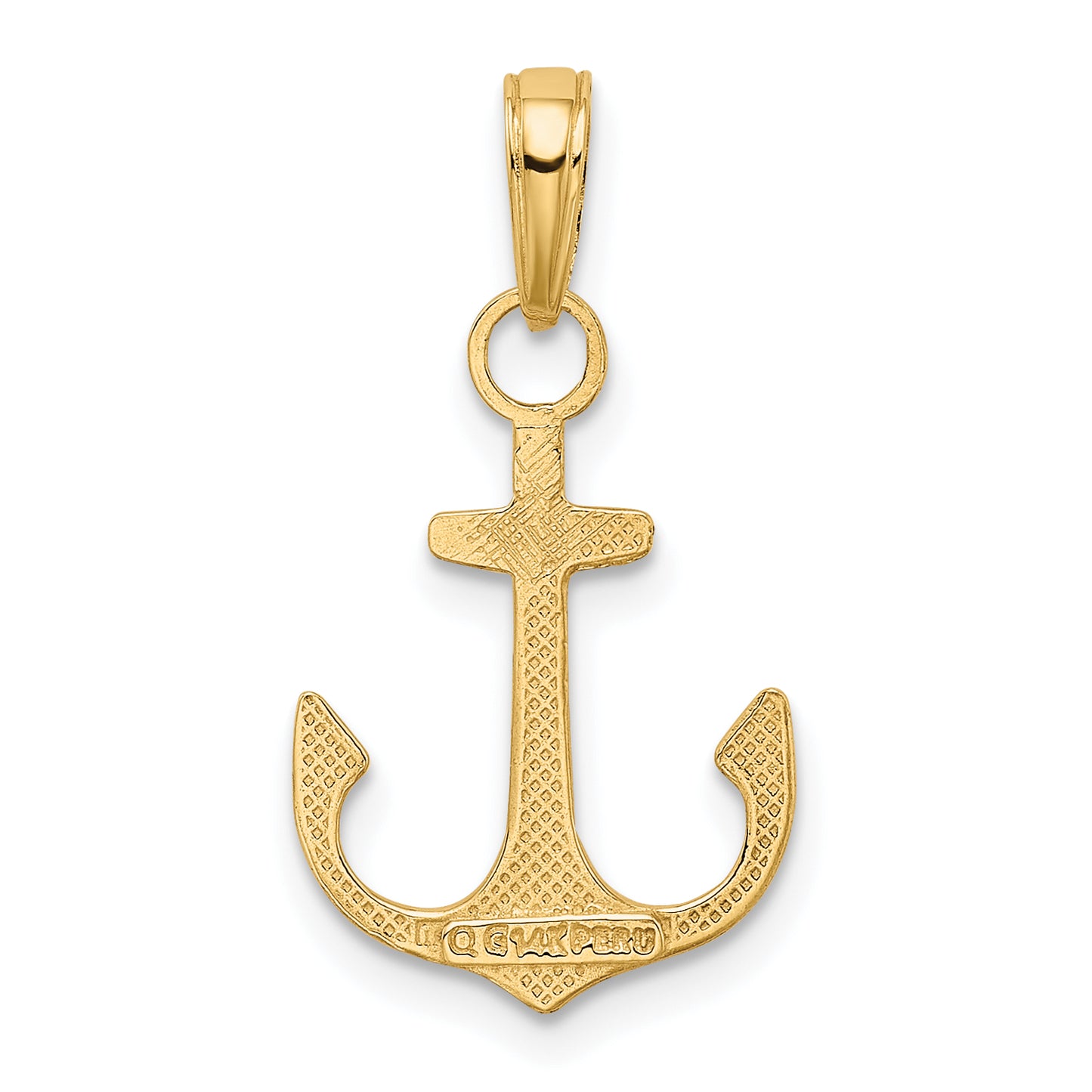 14k Anchor Pendant