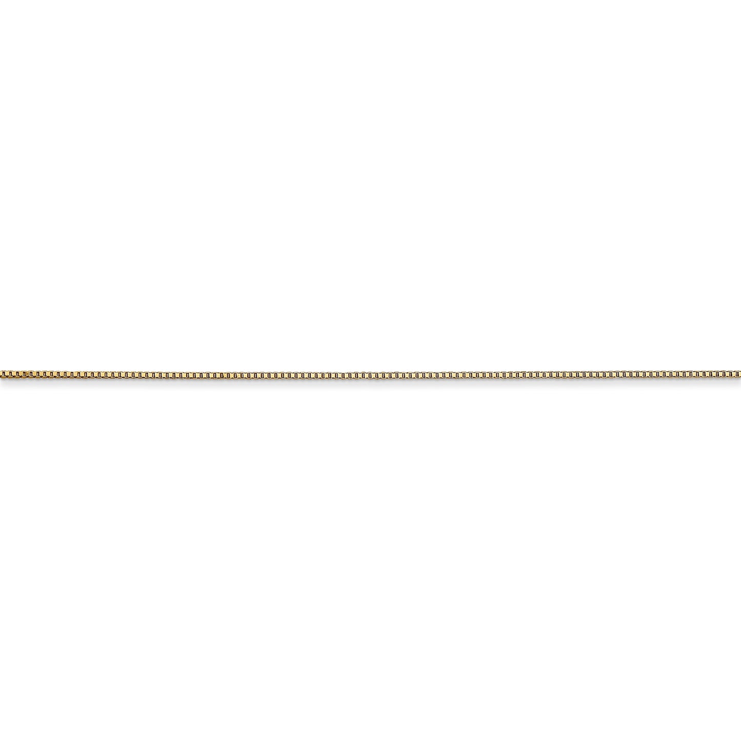 14k .5mm Box with Spring Ring Clasp Chain