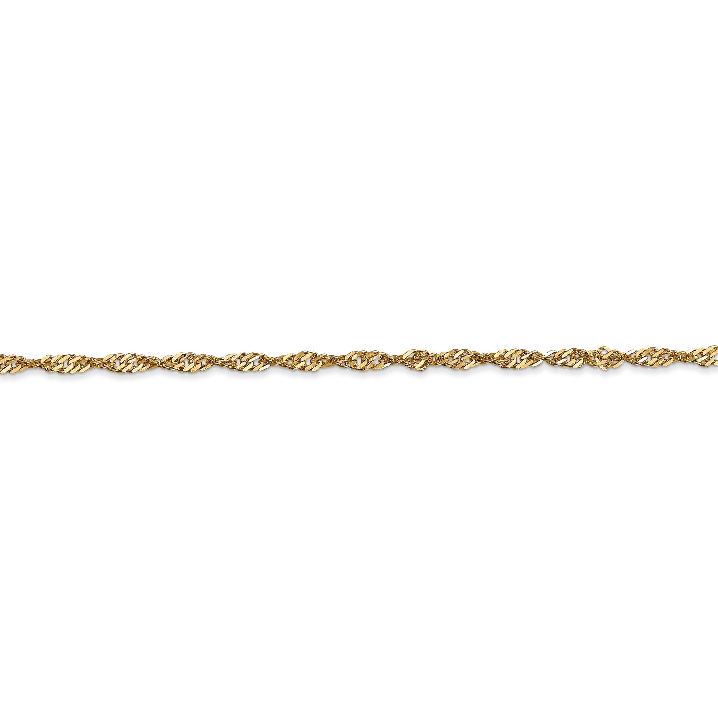 14k 2mm Singapore Chain