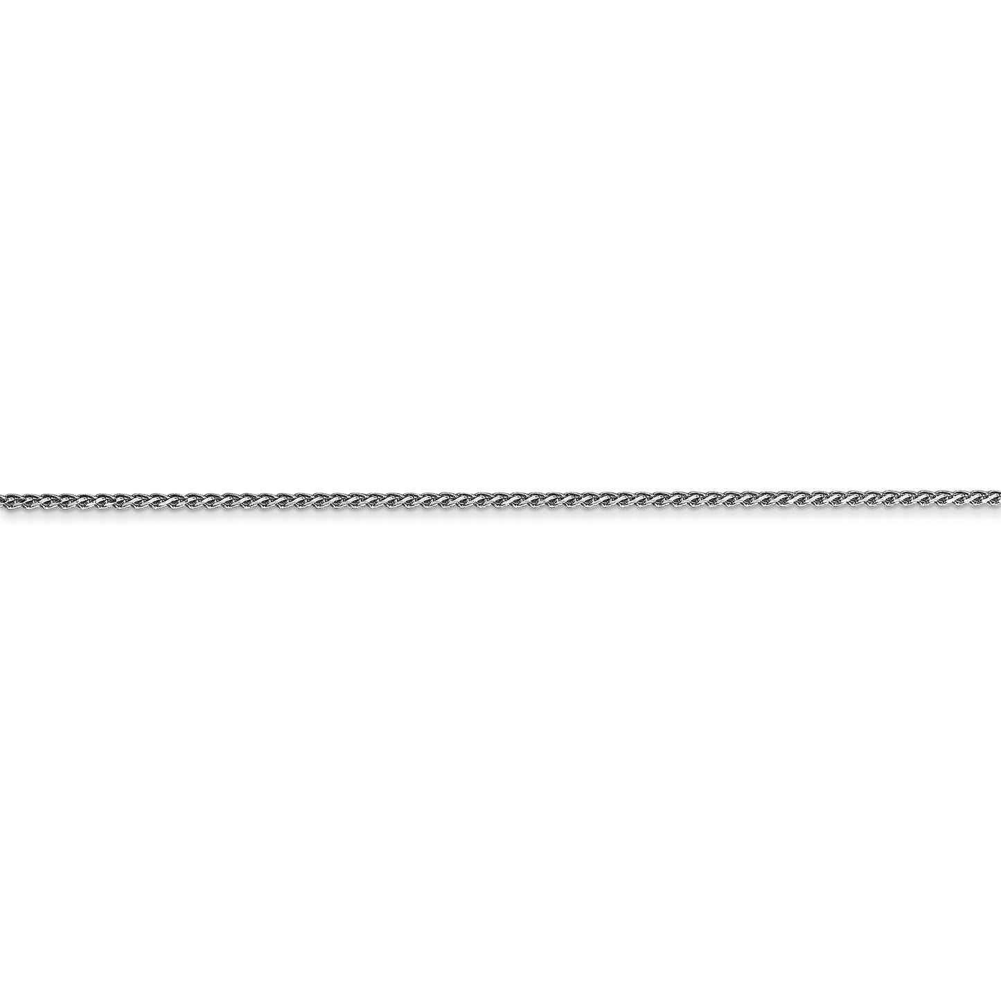 14k WG 1.05mm D/C Spiga with Lobster Clasp Chain