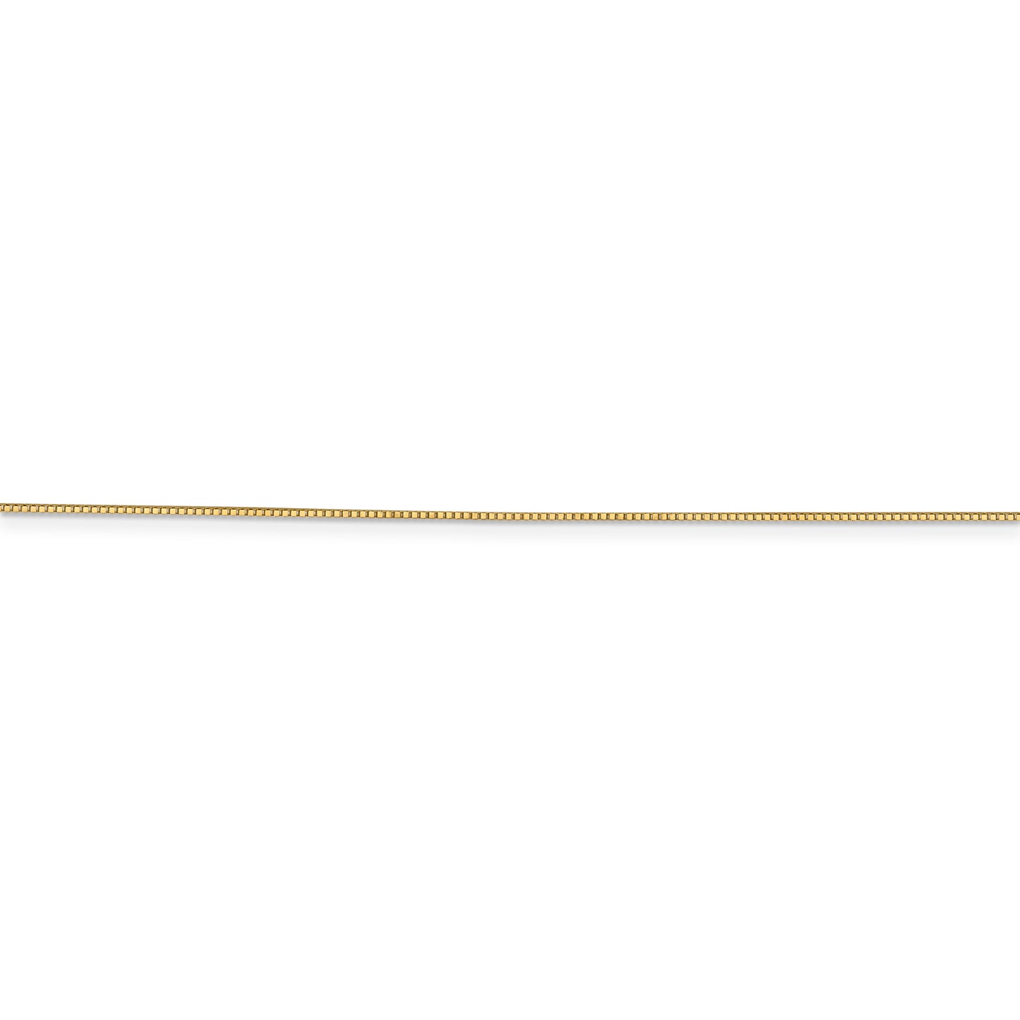 14k .7mm Box with Spring Ring Clasp Chain