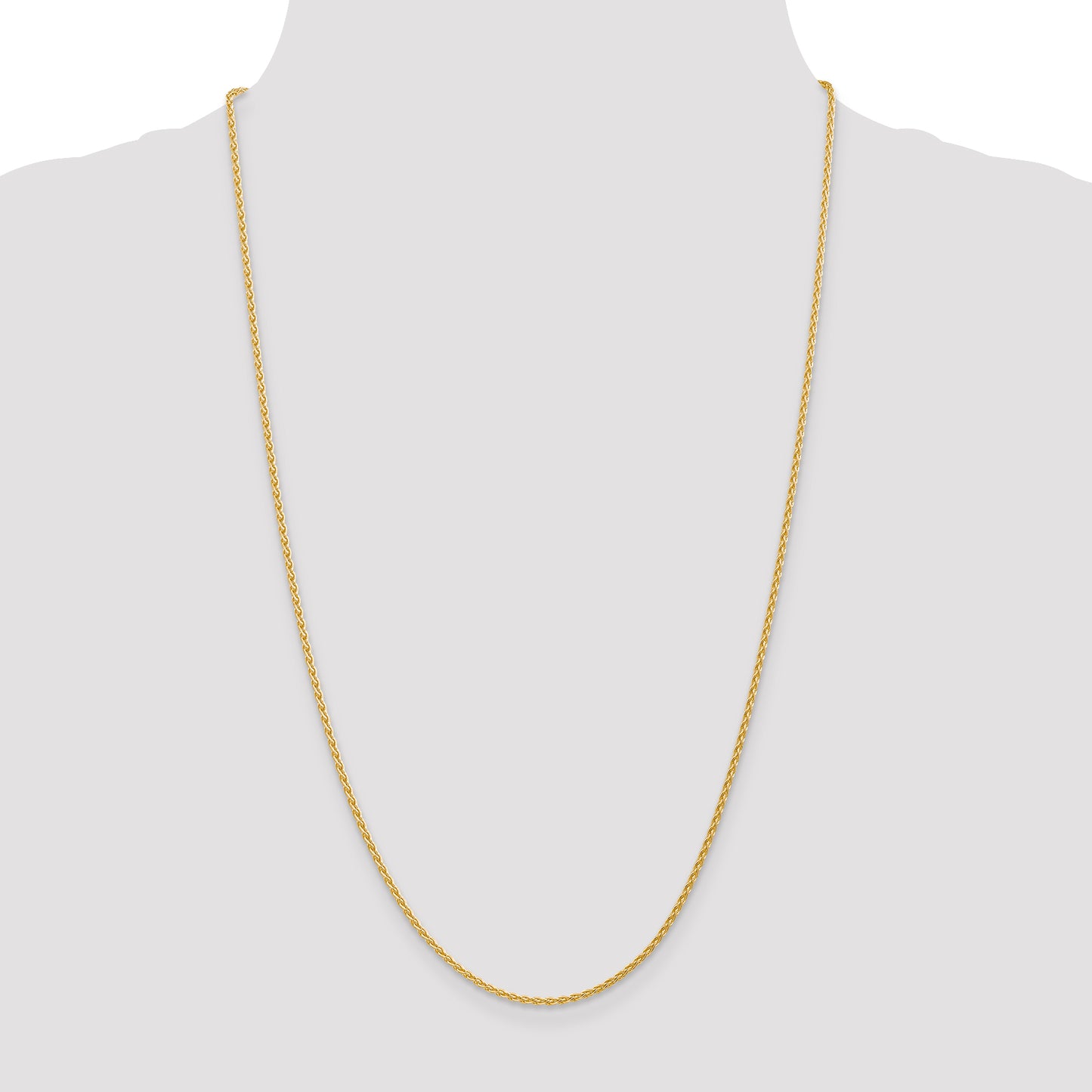 14k 1.75mm Parisian Wheat Chain