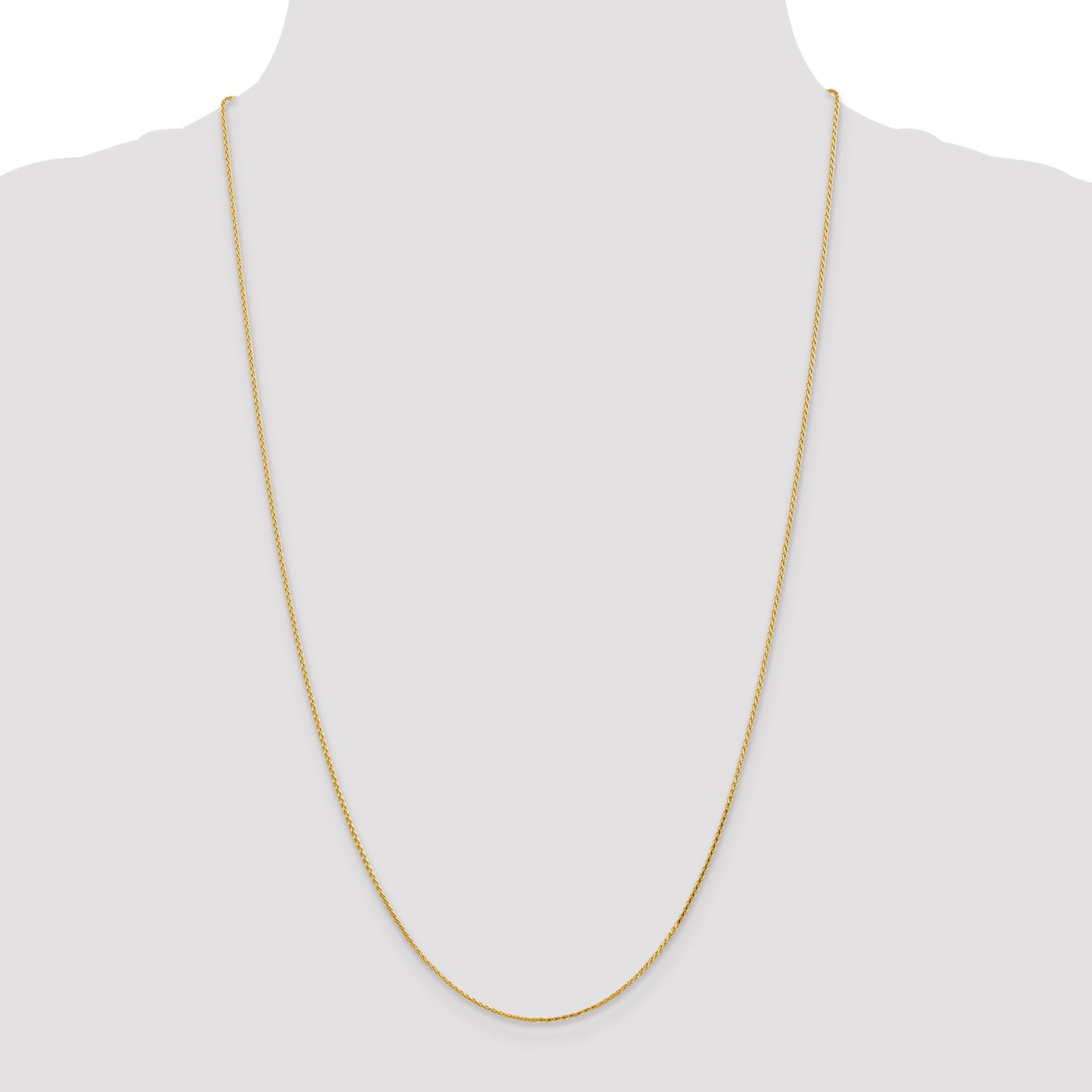 14K 1mm D/C Parisian Wheat Chain