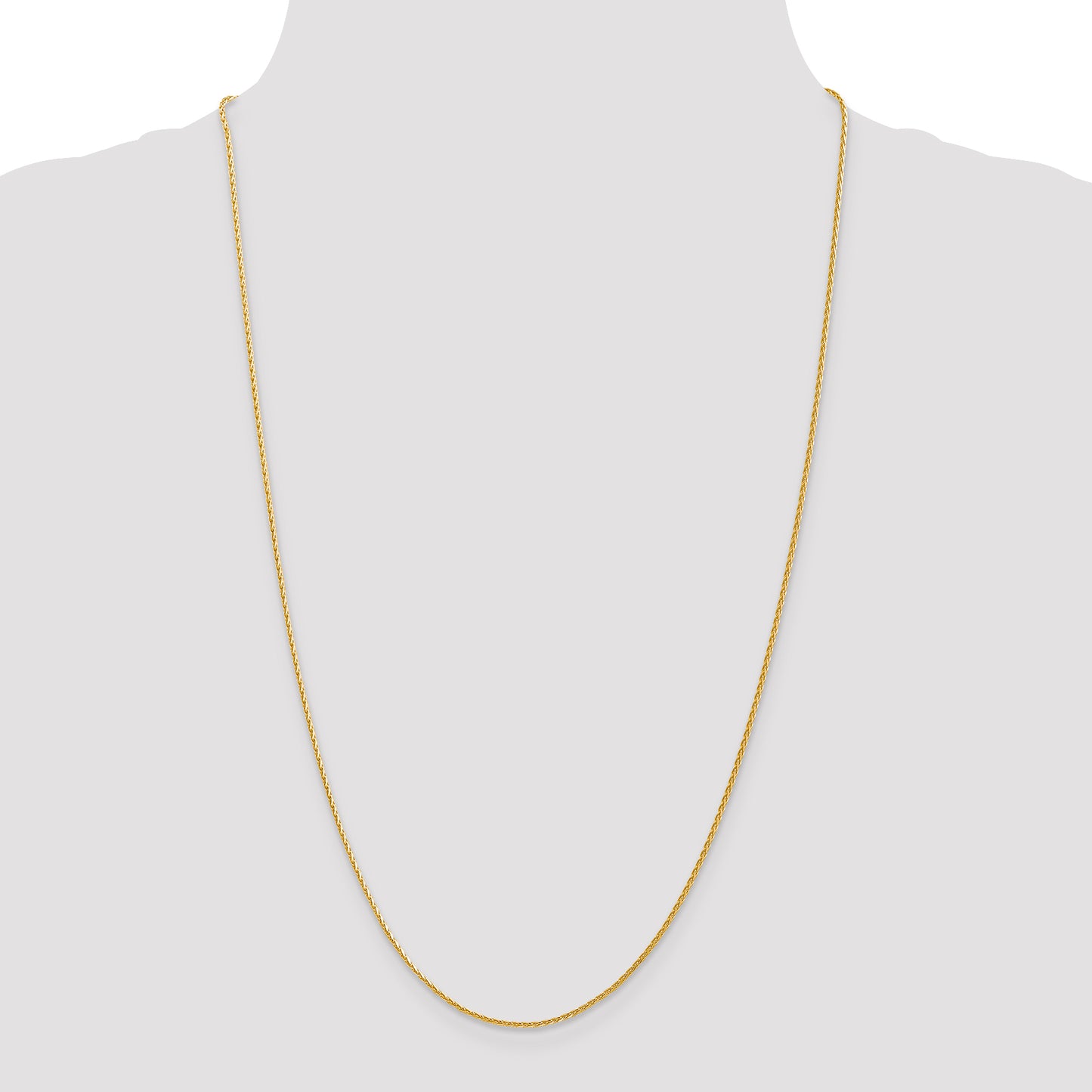 14K 1.4mm D/C Parisian Wheat Chain