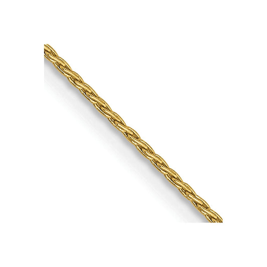 14K .7mm Round Parisian Wheat Chain