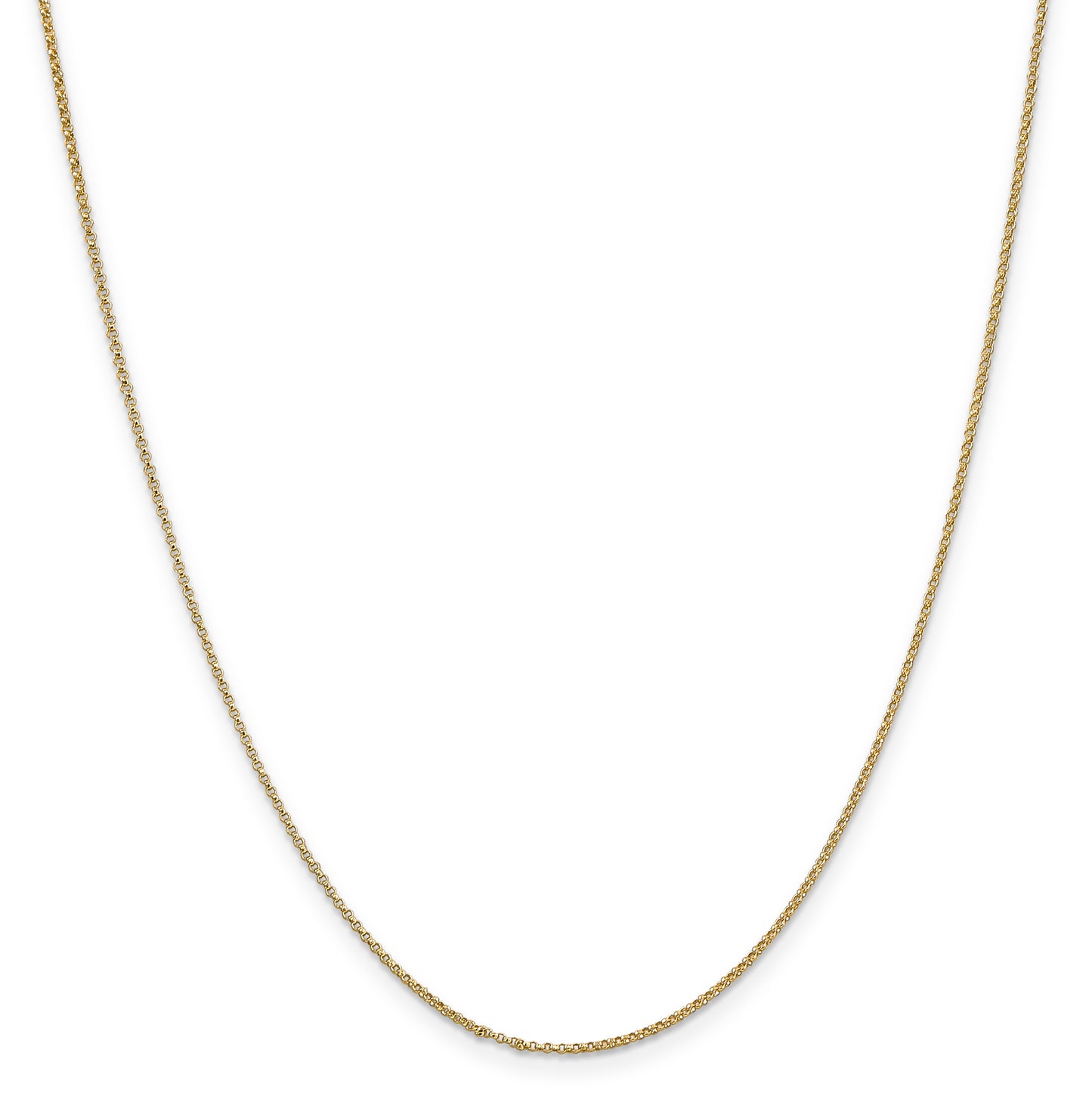 14k 1.15mm Rolo Pendant Chain