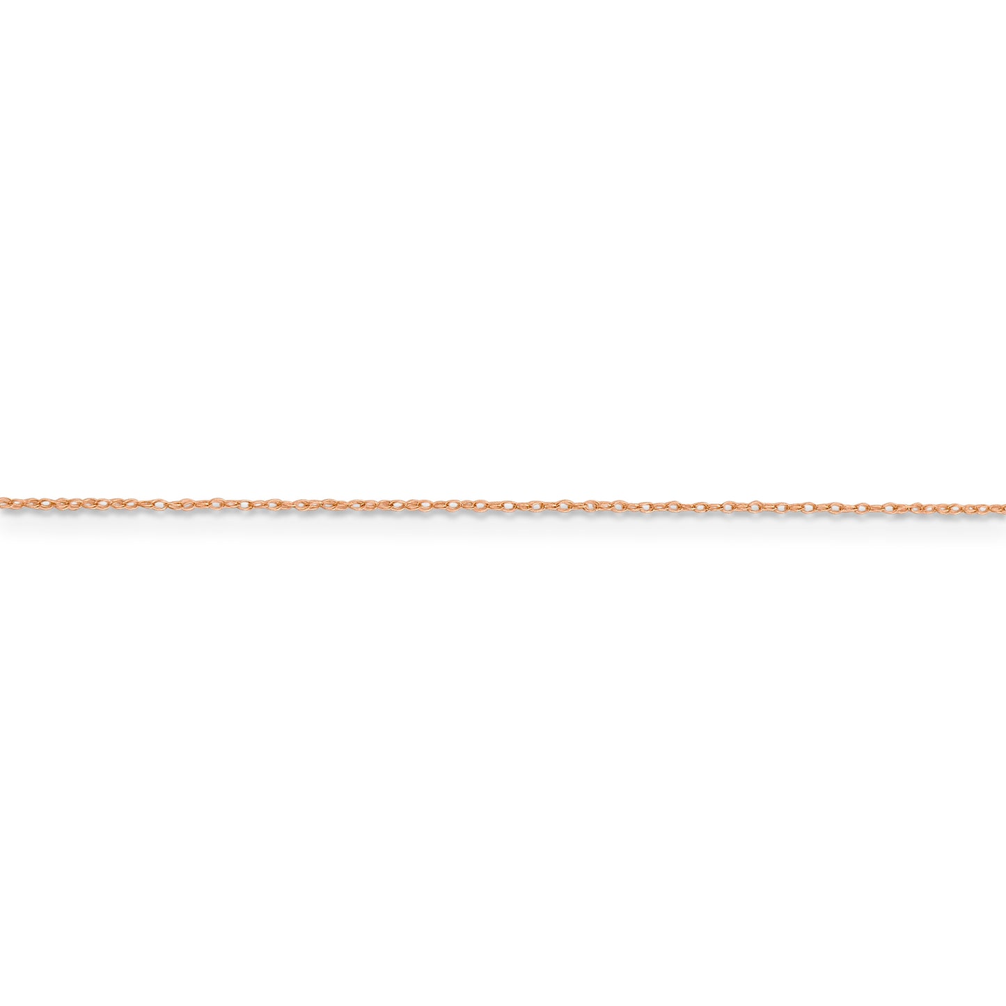 14k Rose Gold .5mm Baby Rope Chain