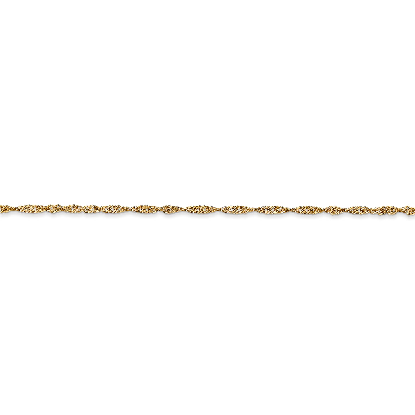 14k 1.4mm Singapore Chain