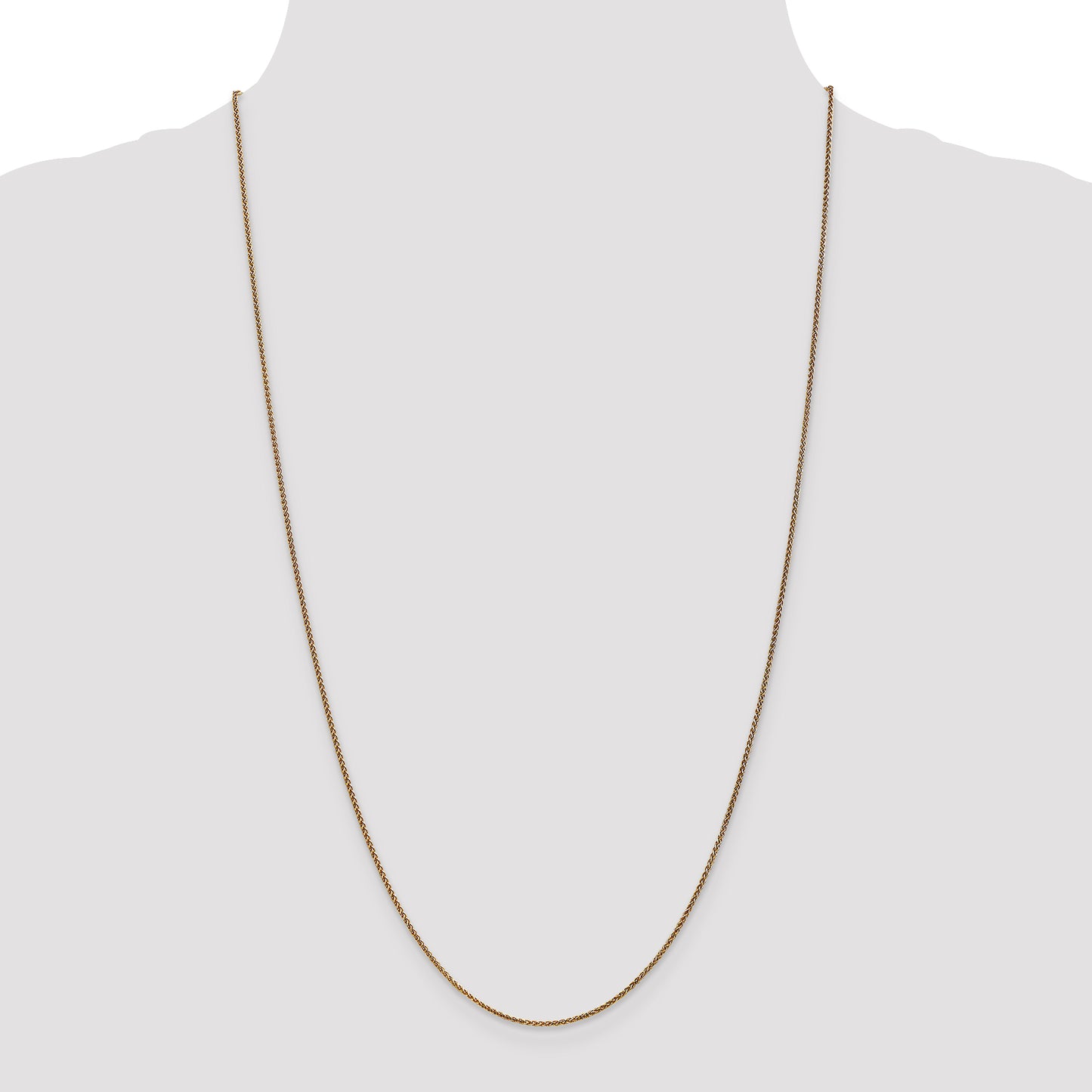 14k 1.25mm D/C Spiga Chain