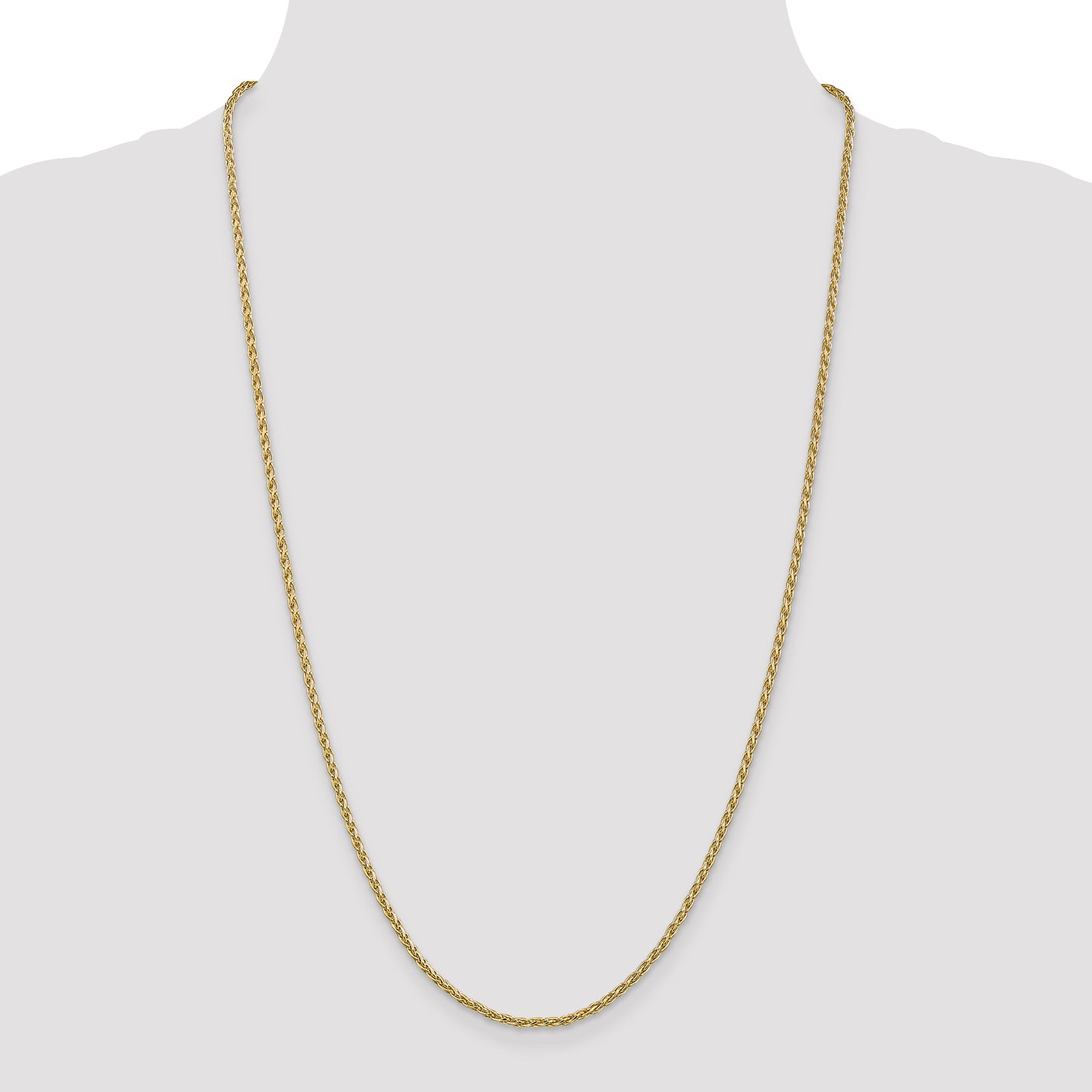 14k 2.25mm Parisian Wheat Chain