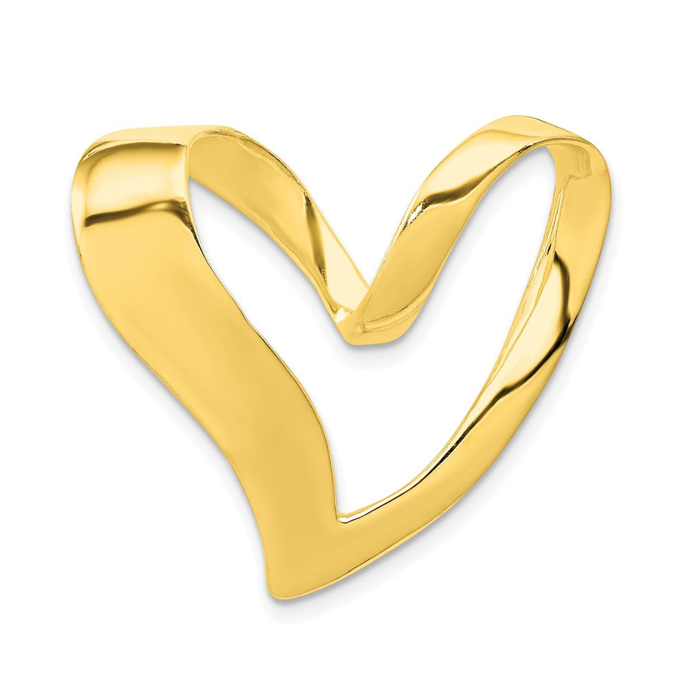 Sterling Silver Gold-tone Heart Slide