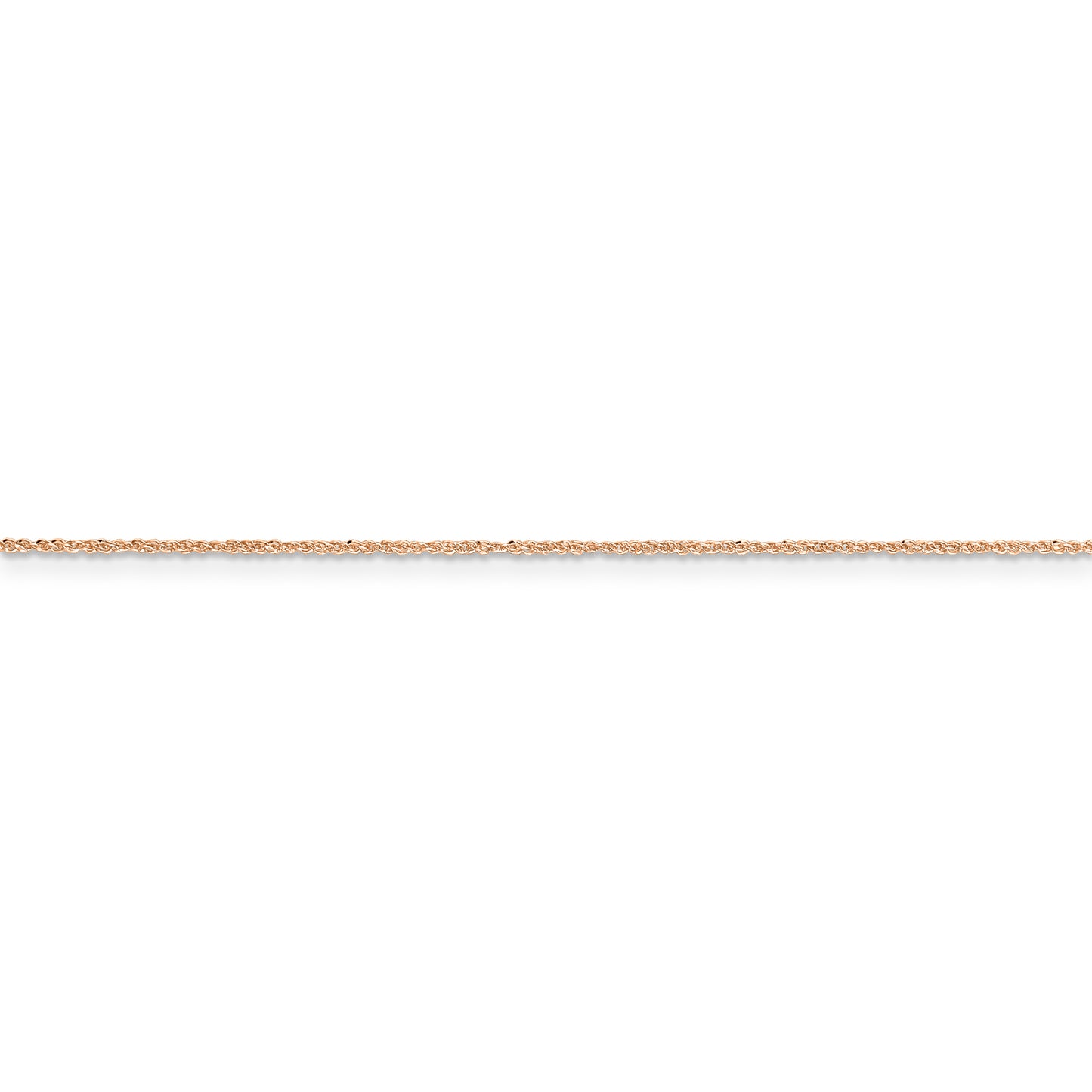 14K Rose Gold .7mm Ropa Chain